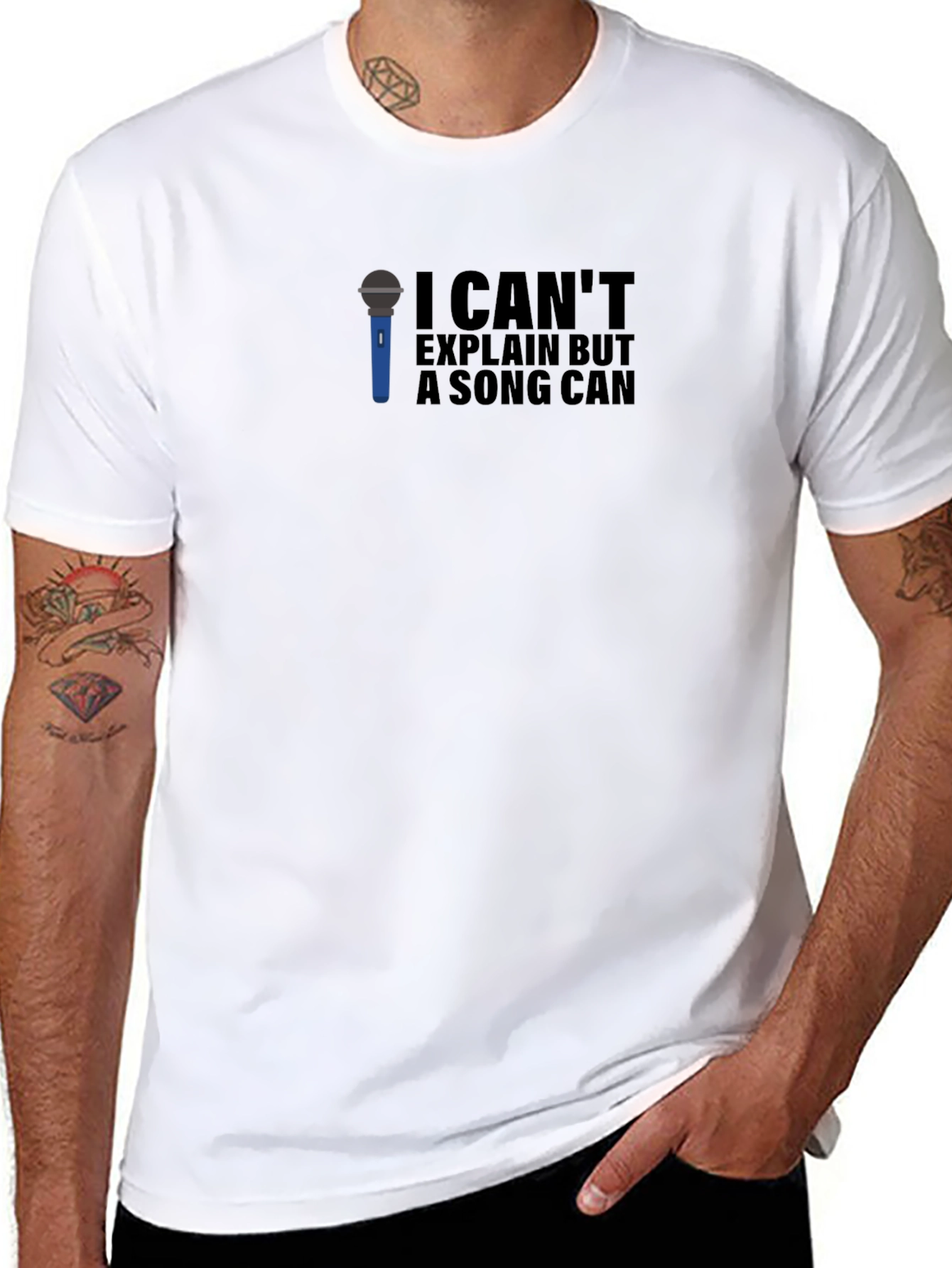 I Cant Explain But A Song Can Graphic Tee
