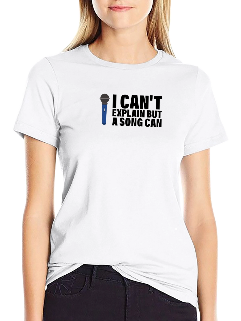I Cant Explain But A Song Can Graphic Tee