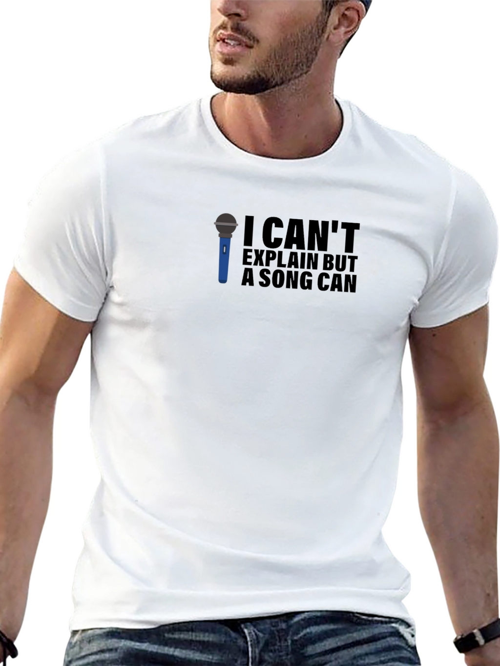 I Cant Explain But A Song Can Graphic Tee