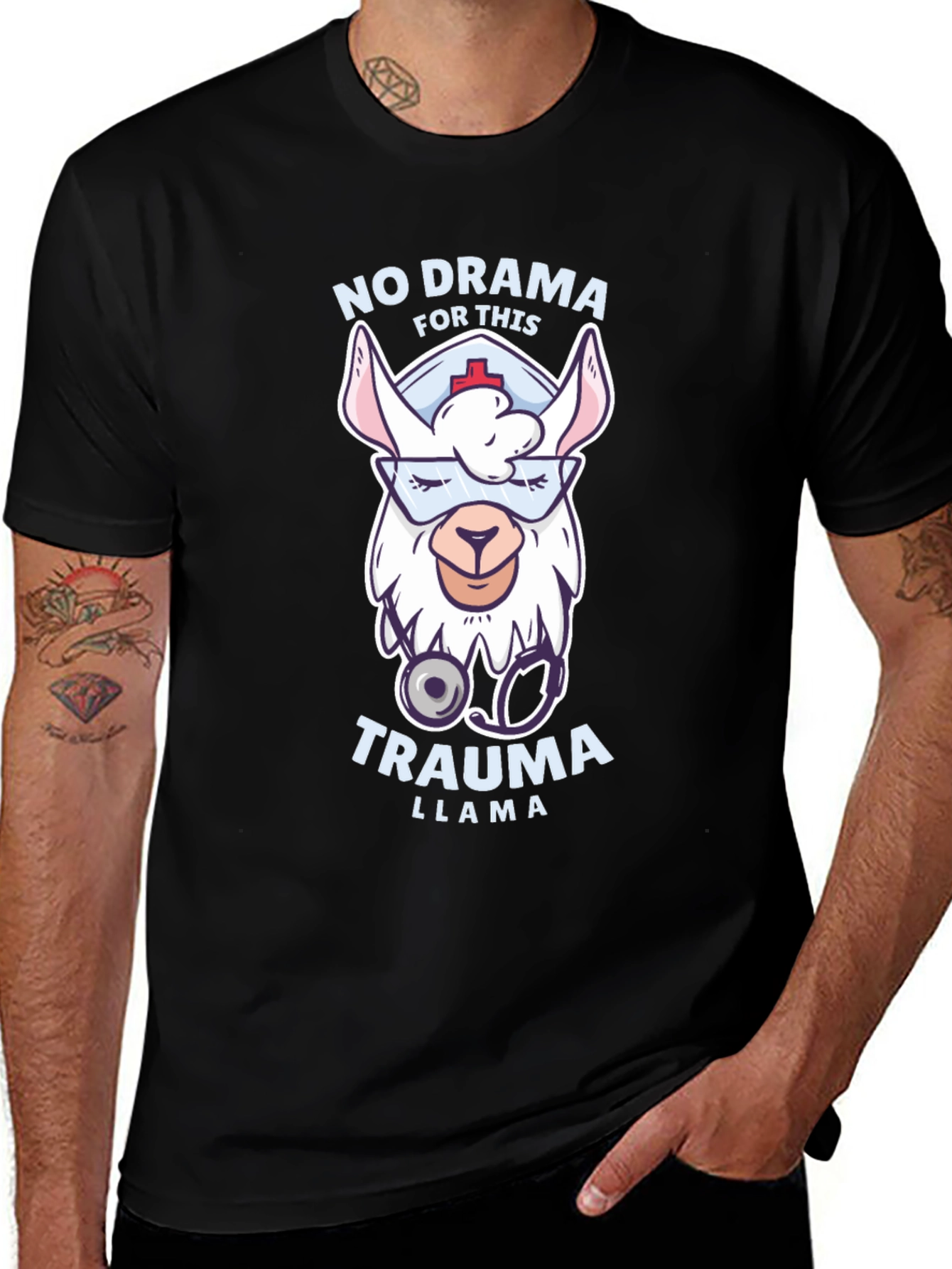 No Drama Trauma Llama T-Shirt