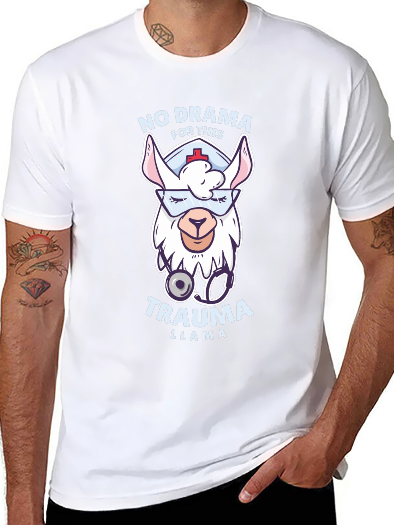 No Drama Trauma Llama T-Shirt
