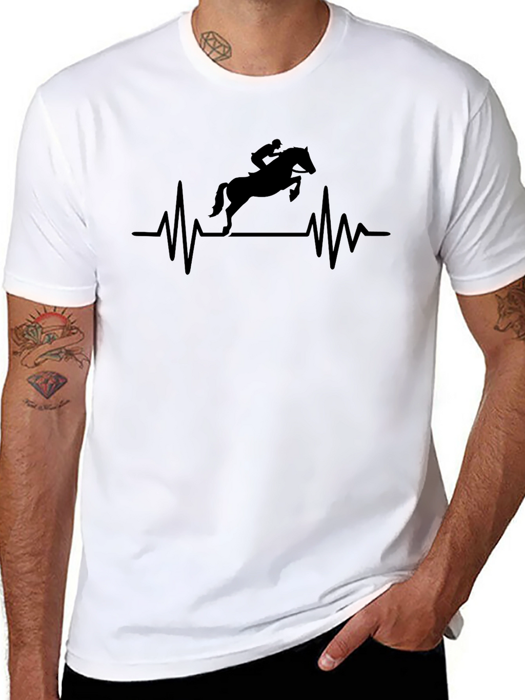 Equestrian Heartbeat T-Shirt - Horse Riding Love!