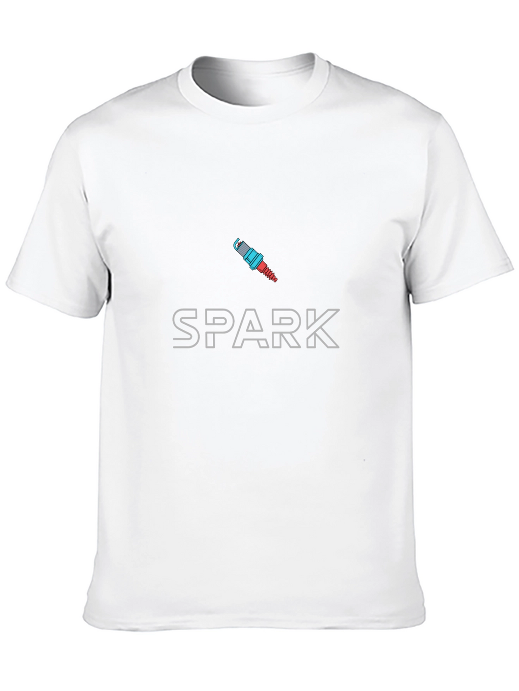 Spark Plug Graphic Black T-Shirt