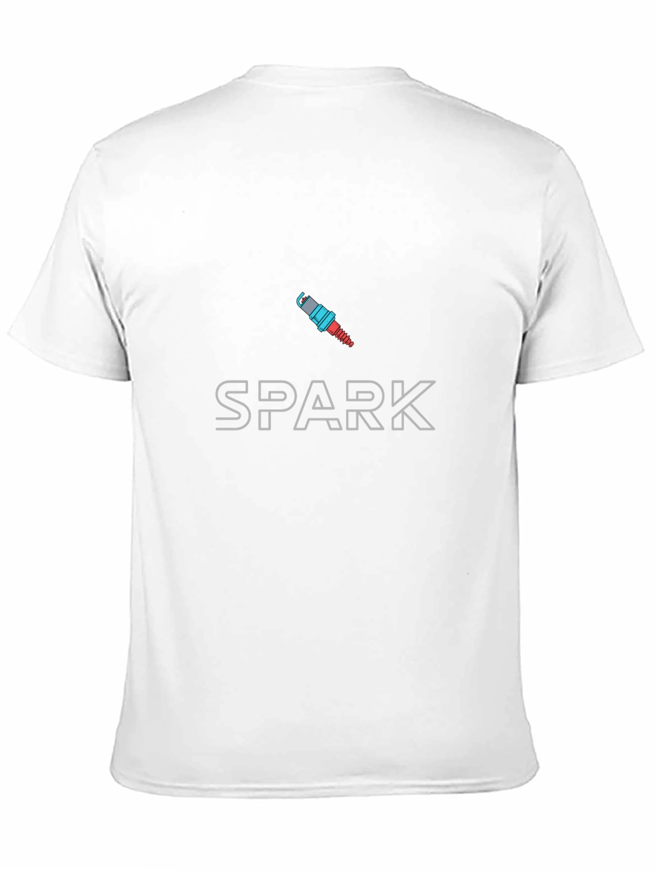 Spark Plug Graphic Black T-Shirt