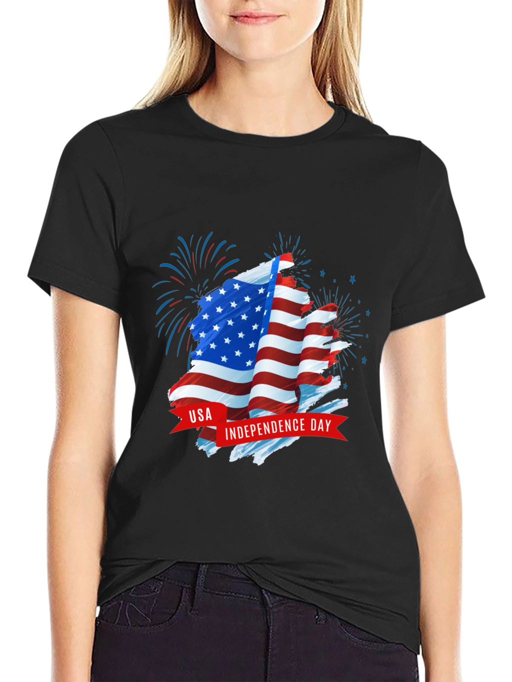 USA Independence Day Graphic Print Tee