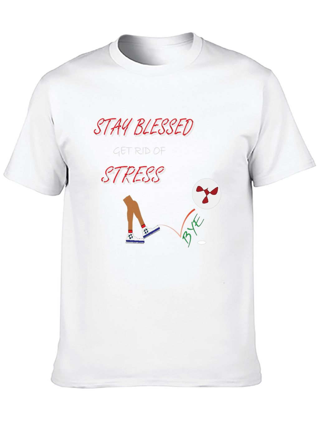 Stay Blessed Graphic Tee - Kick Stress Away