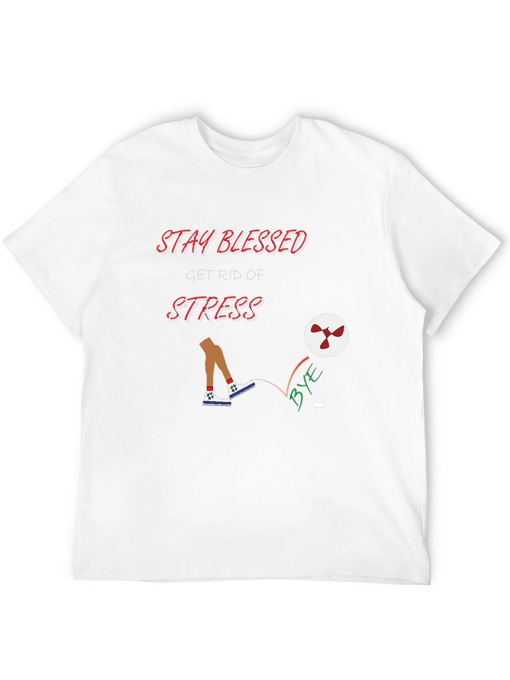 Stay Blessed Graphic Tee - Kick Stress Away