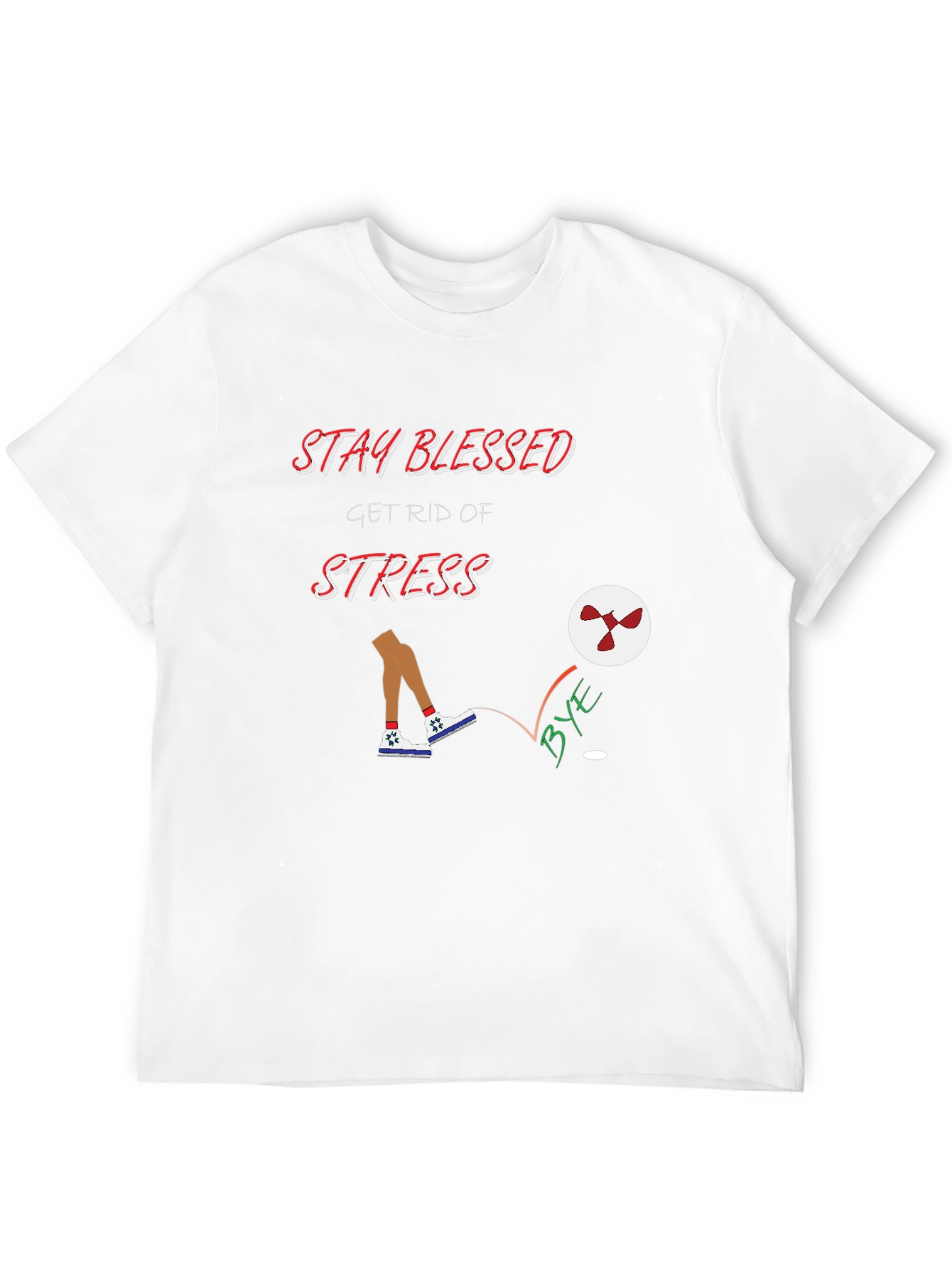 Stay Blessed Graphic Tee - Kick Stress Away