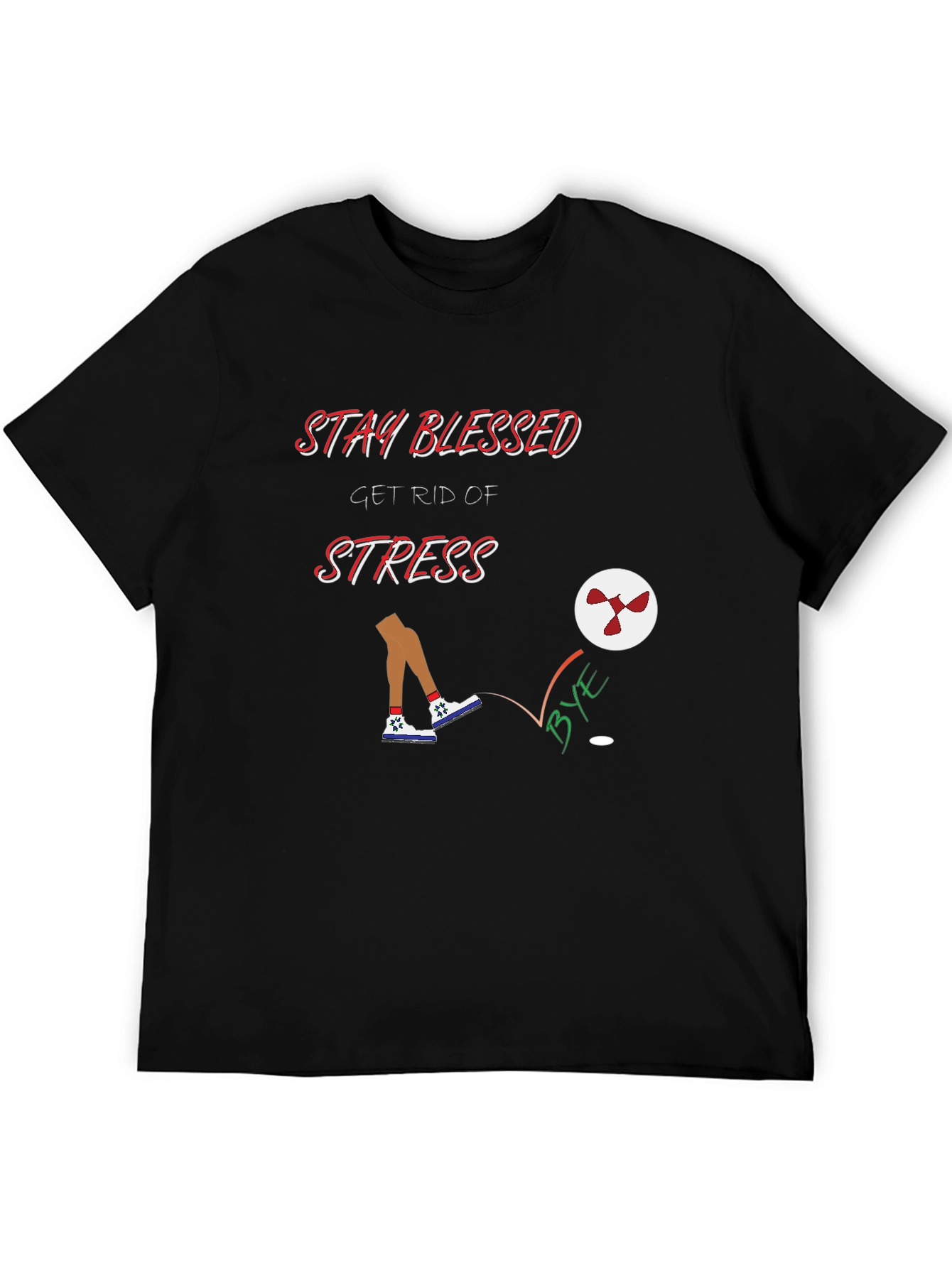 Stay Blessed Graphic Tee - Kick Stress Away