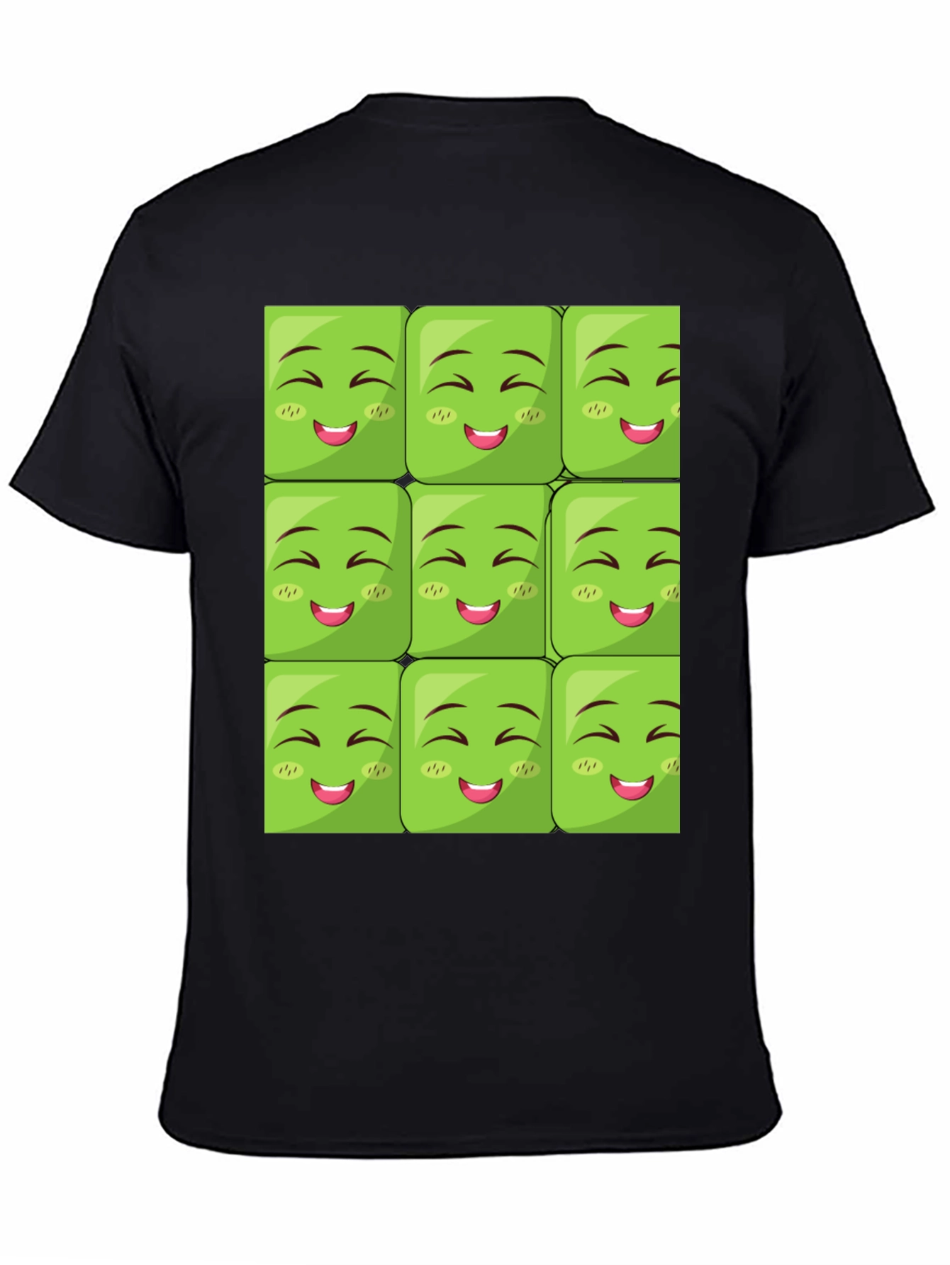 Emoji Block Graphic Tee - Black