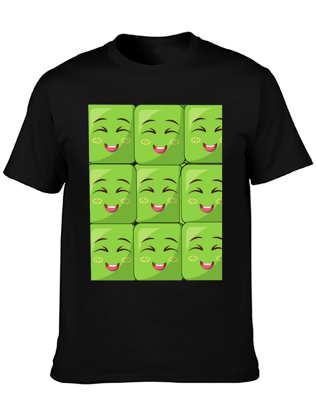 Emoji Block Graphic Tee - Black
