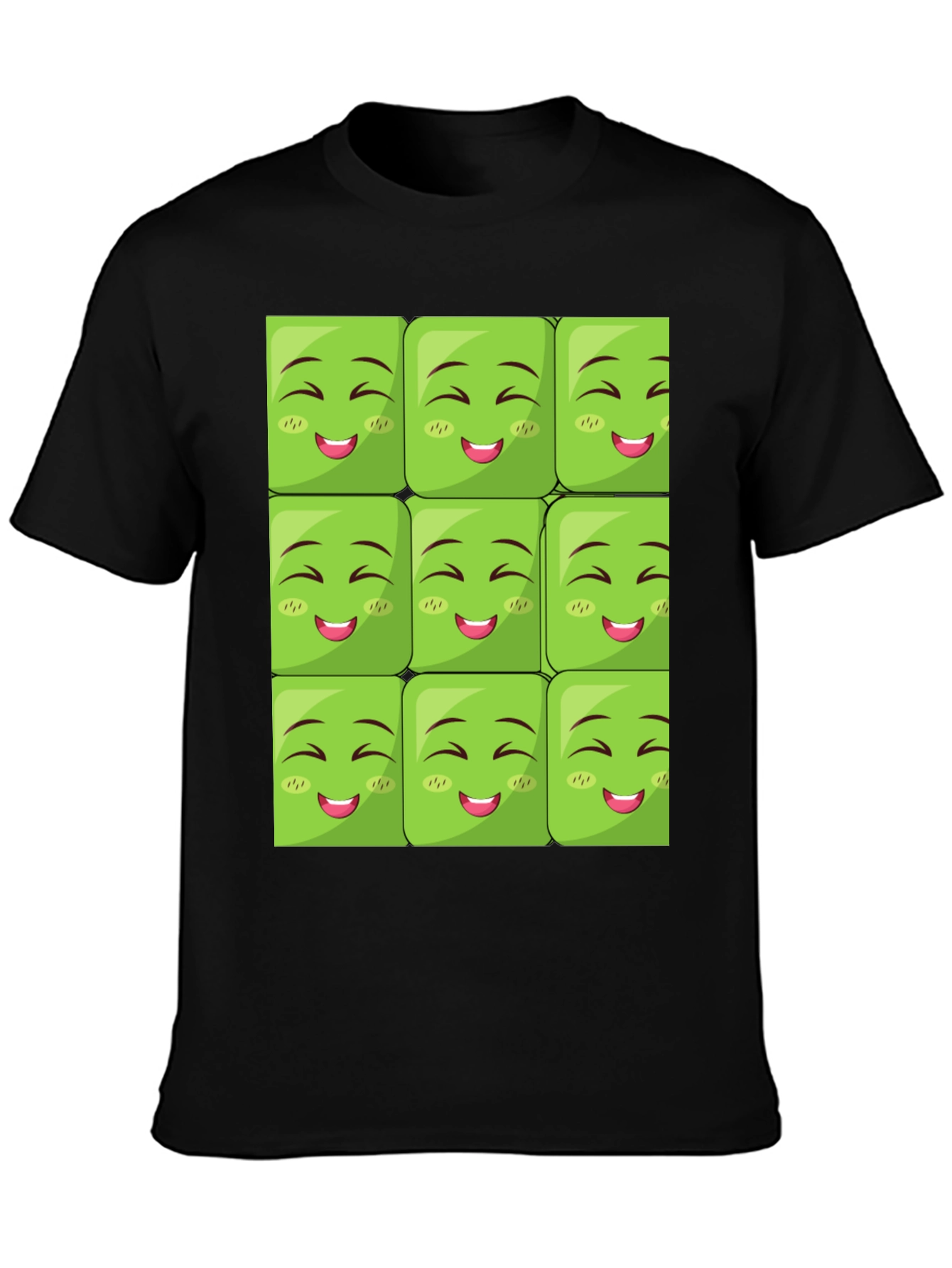 Emoji Block Graphic Tee - Black