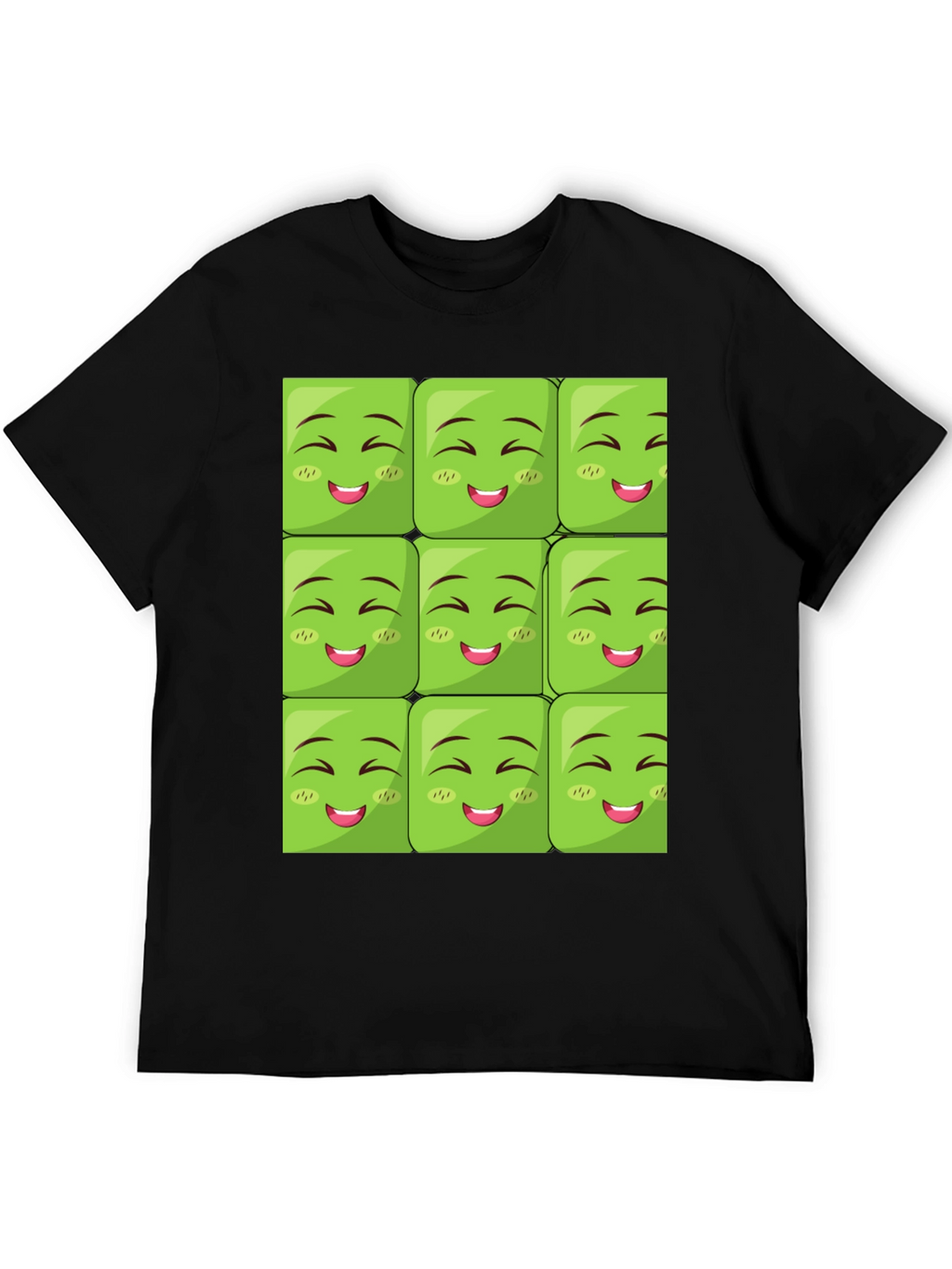 Emoji Block Graphic Tee - Black
