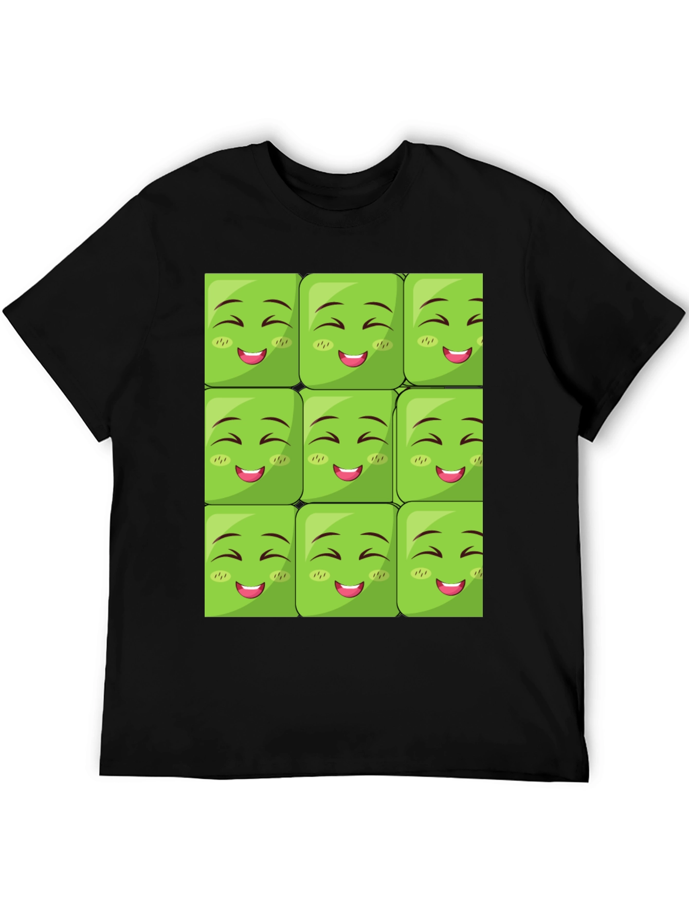 Emoji Block Graphic Tee - Black