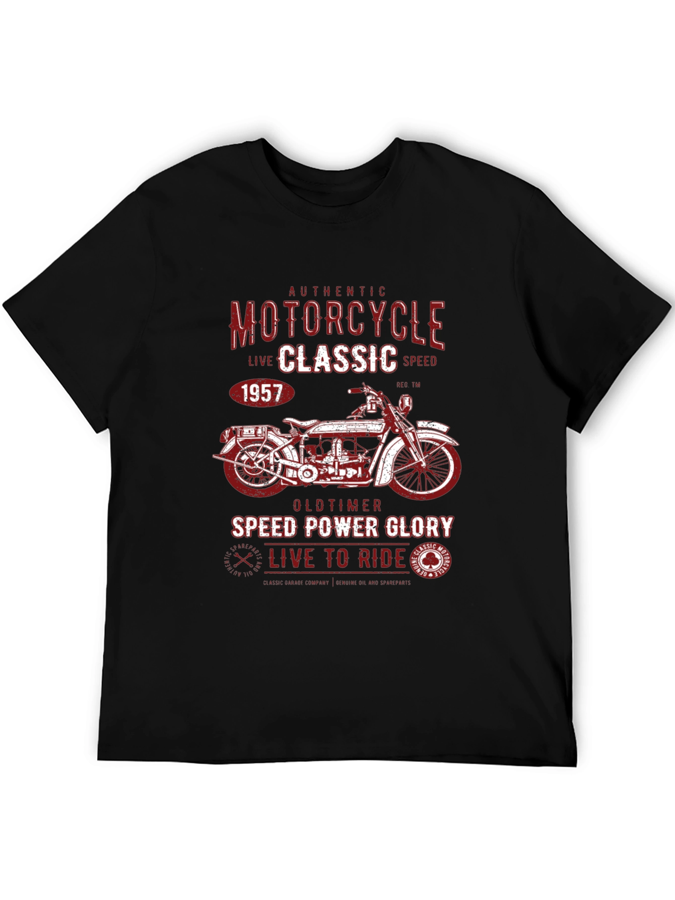 Vintage Motorcycle Graphic T-Shirt