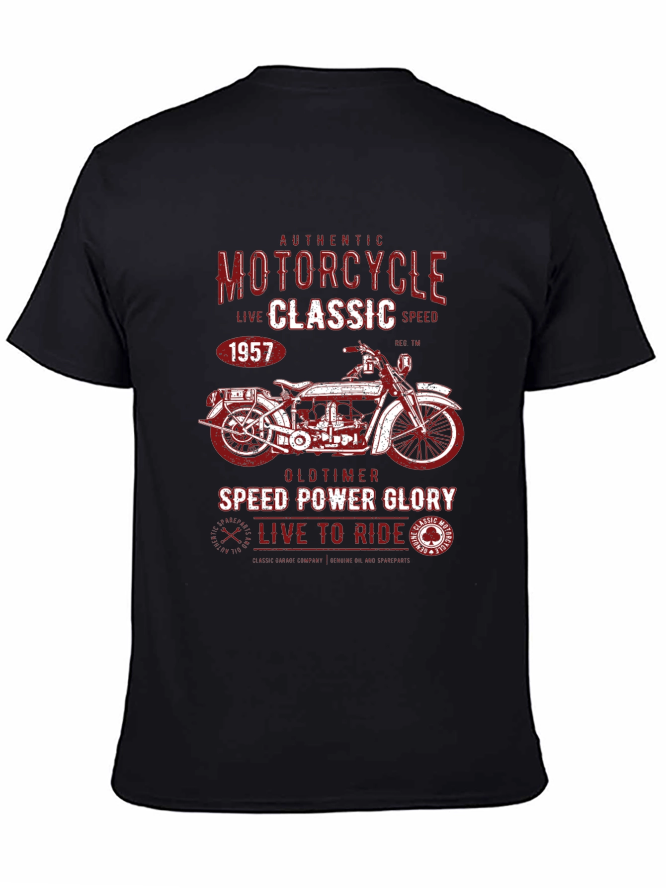 Vintage Motorcycle Graphic T-Shirt