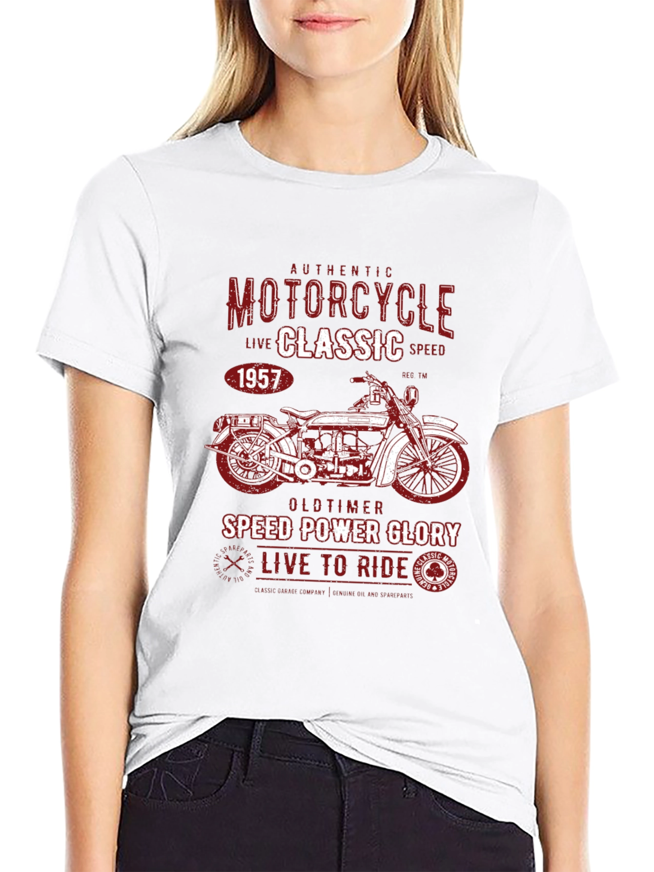 Vintage Motorcycle Graphic T-Shirt