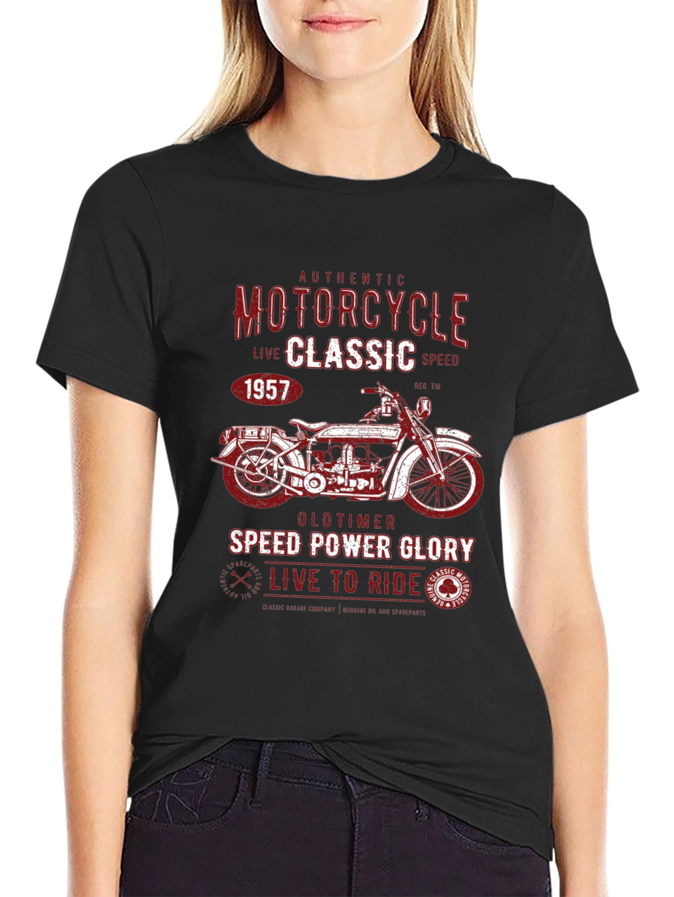Vintage Motorcycle Graphic T-Shirt