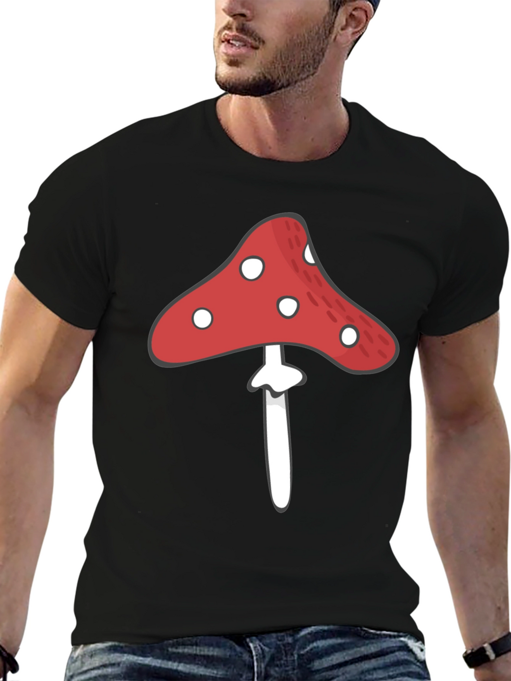Mushroom Graphic Tee - Unique Design