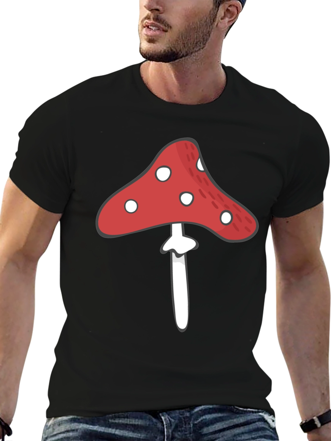 Mushroom Graphic Tee - Unique Design