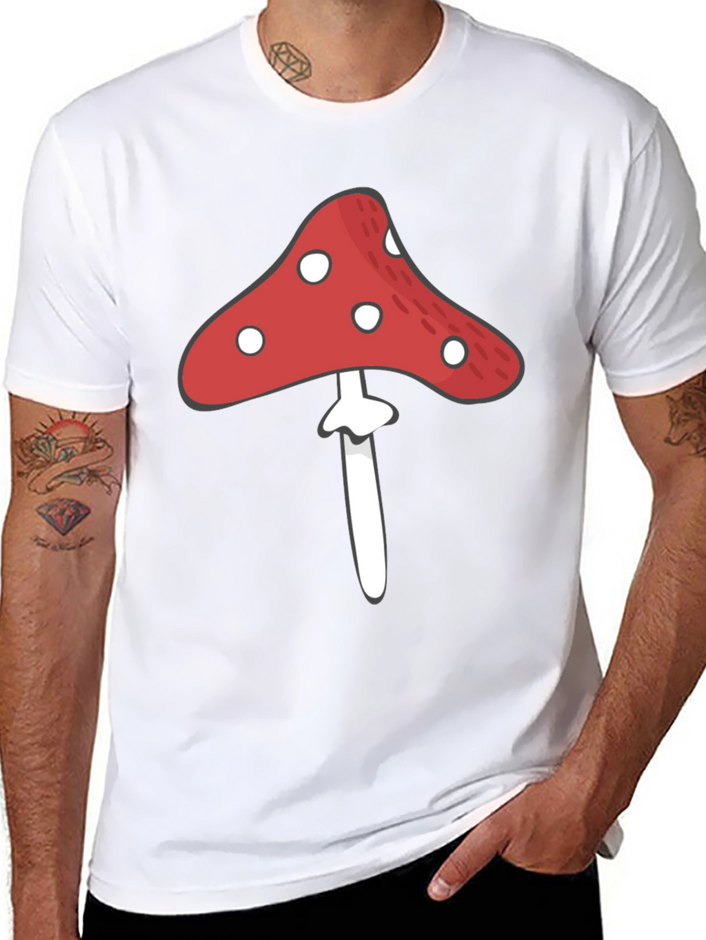 Mushroom Graphic Tee - Unique Design