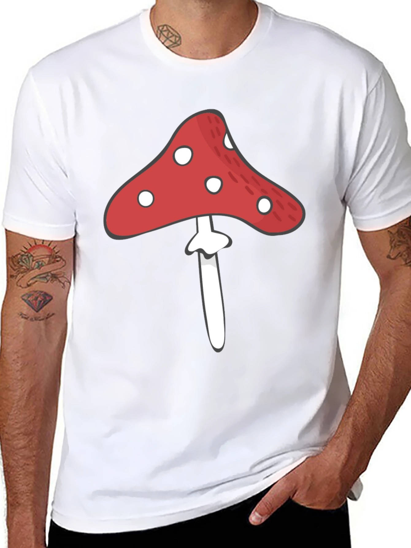 Mushroom Graphic Tee - Unique Design