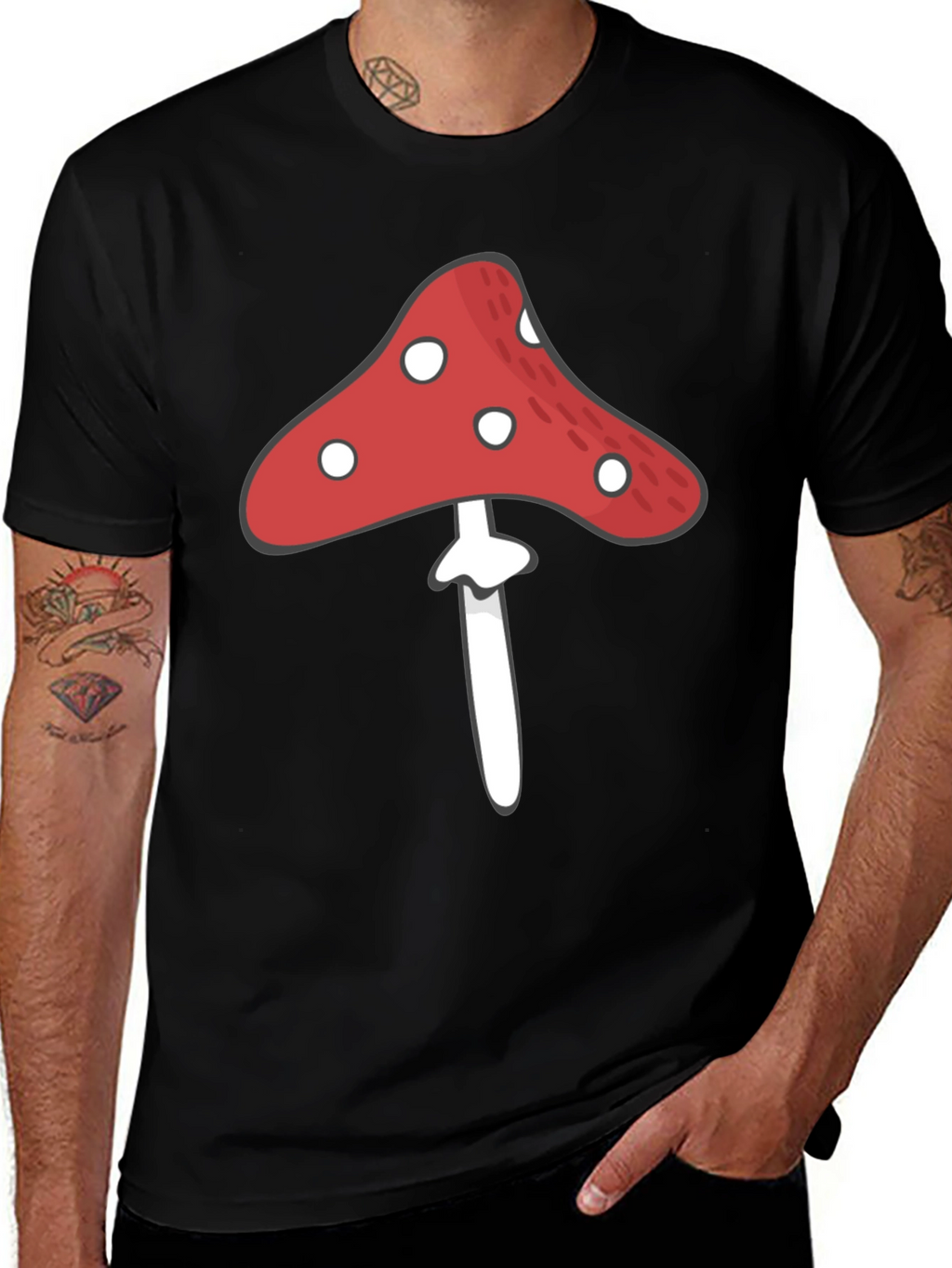 Mushroom Graphic Tee - Unique Design