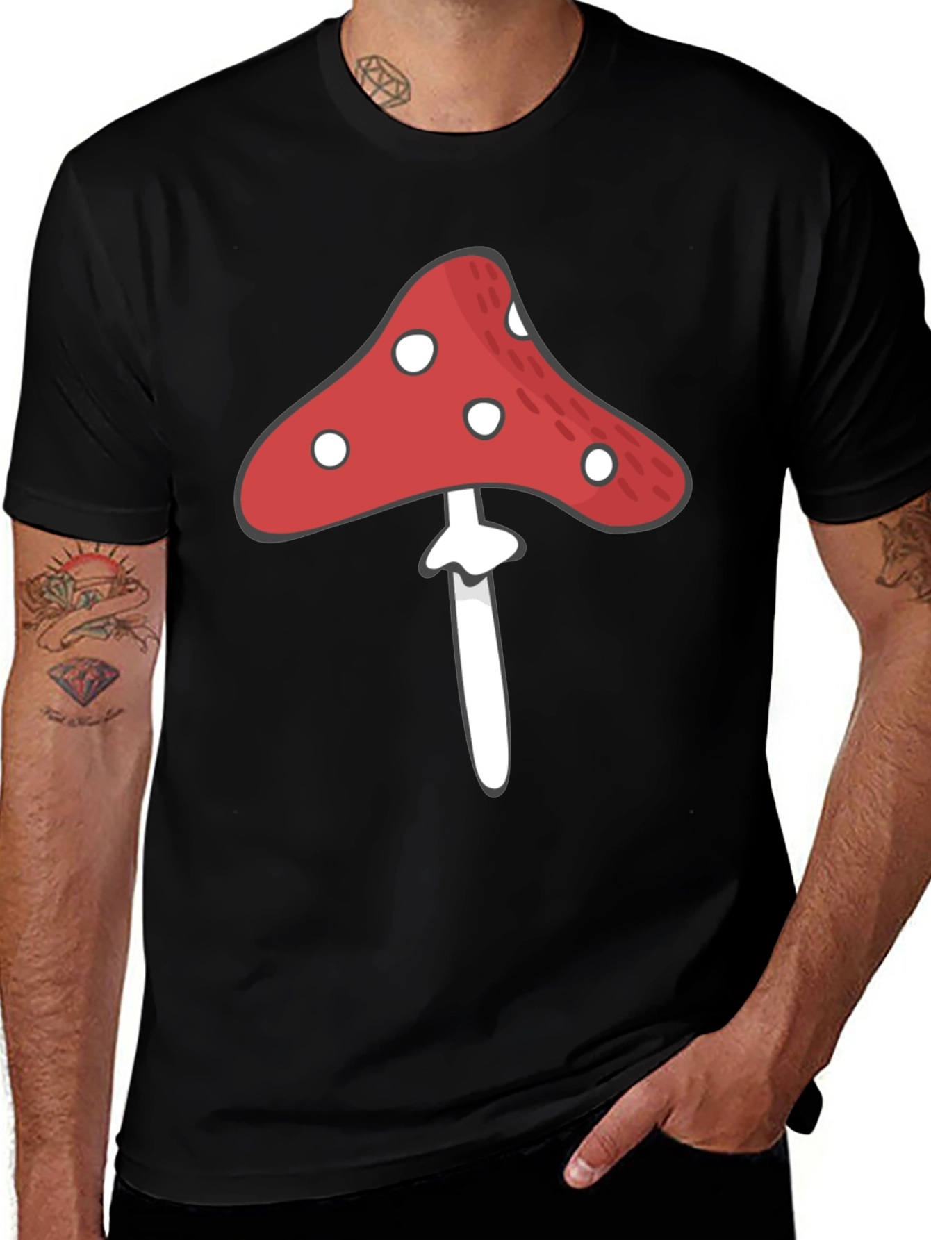 Mushroom Graphic Tee - Unique Design