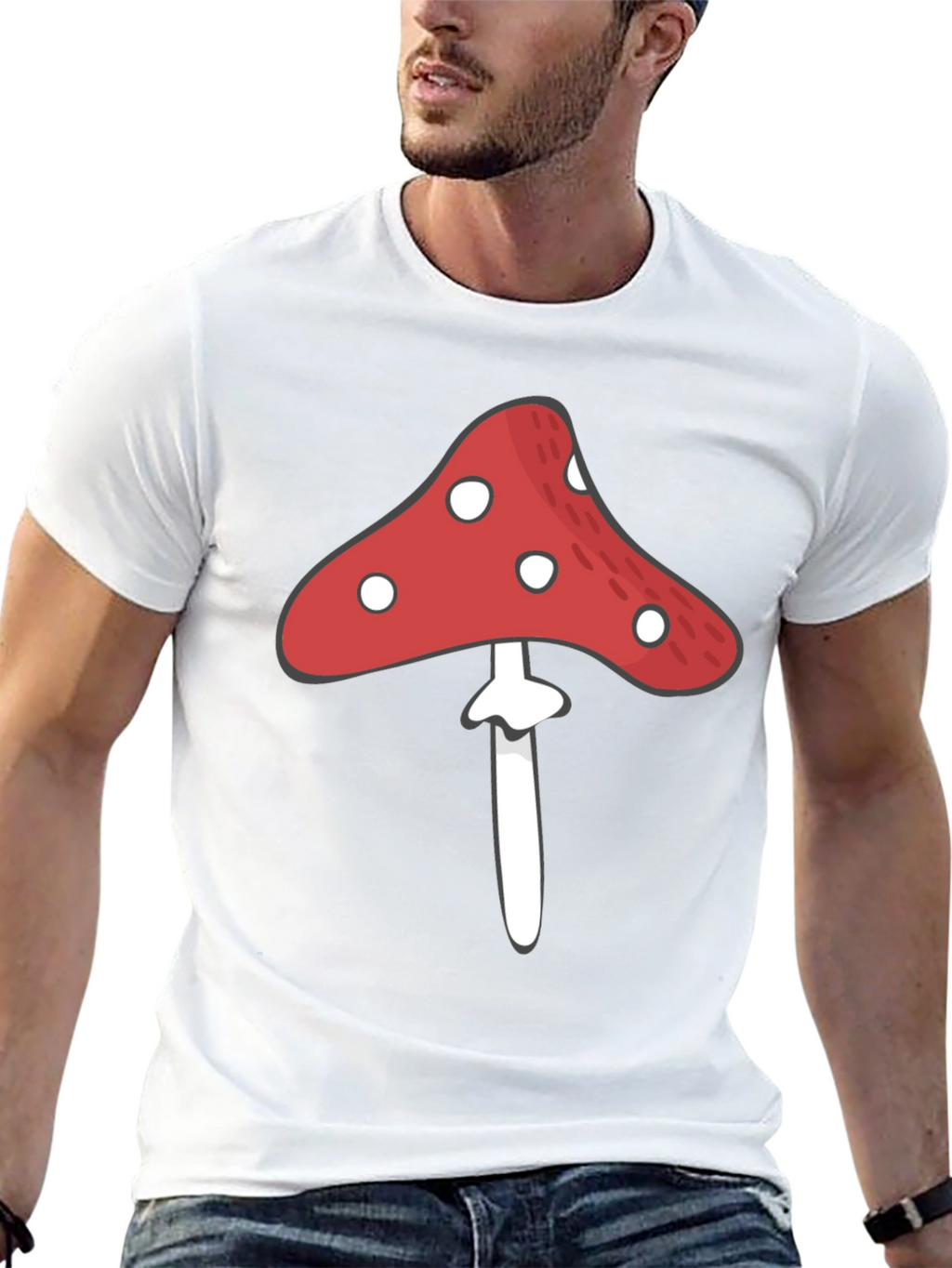 Mushroom Graphic Tee - Unique Design