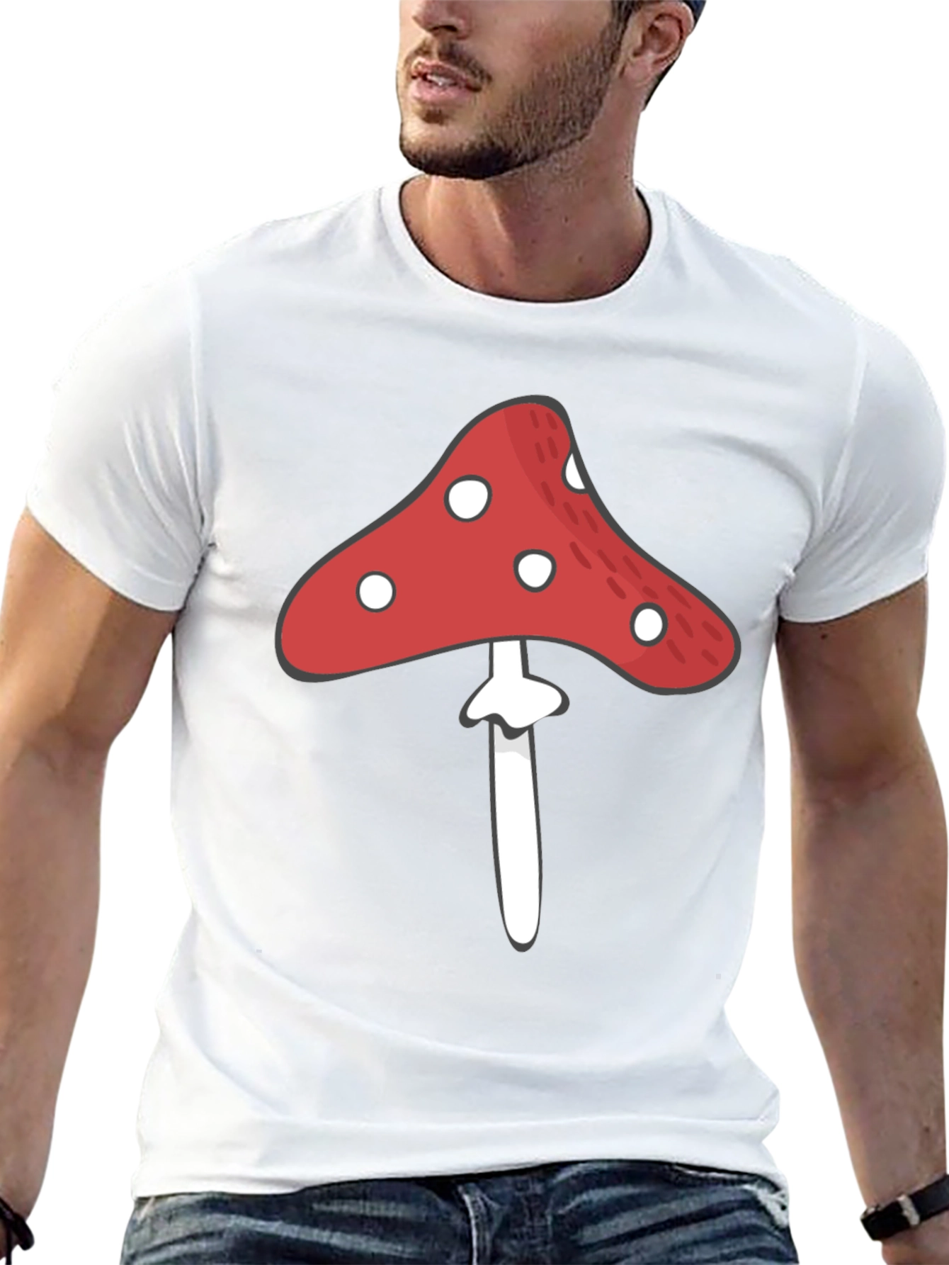 Mushroom Graphic Tee - Unique Design