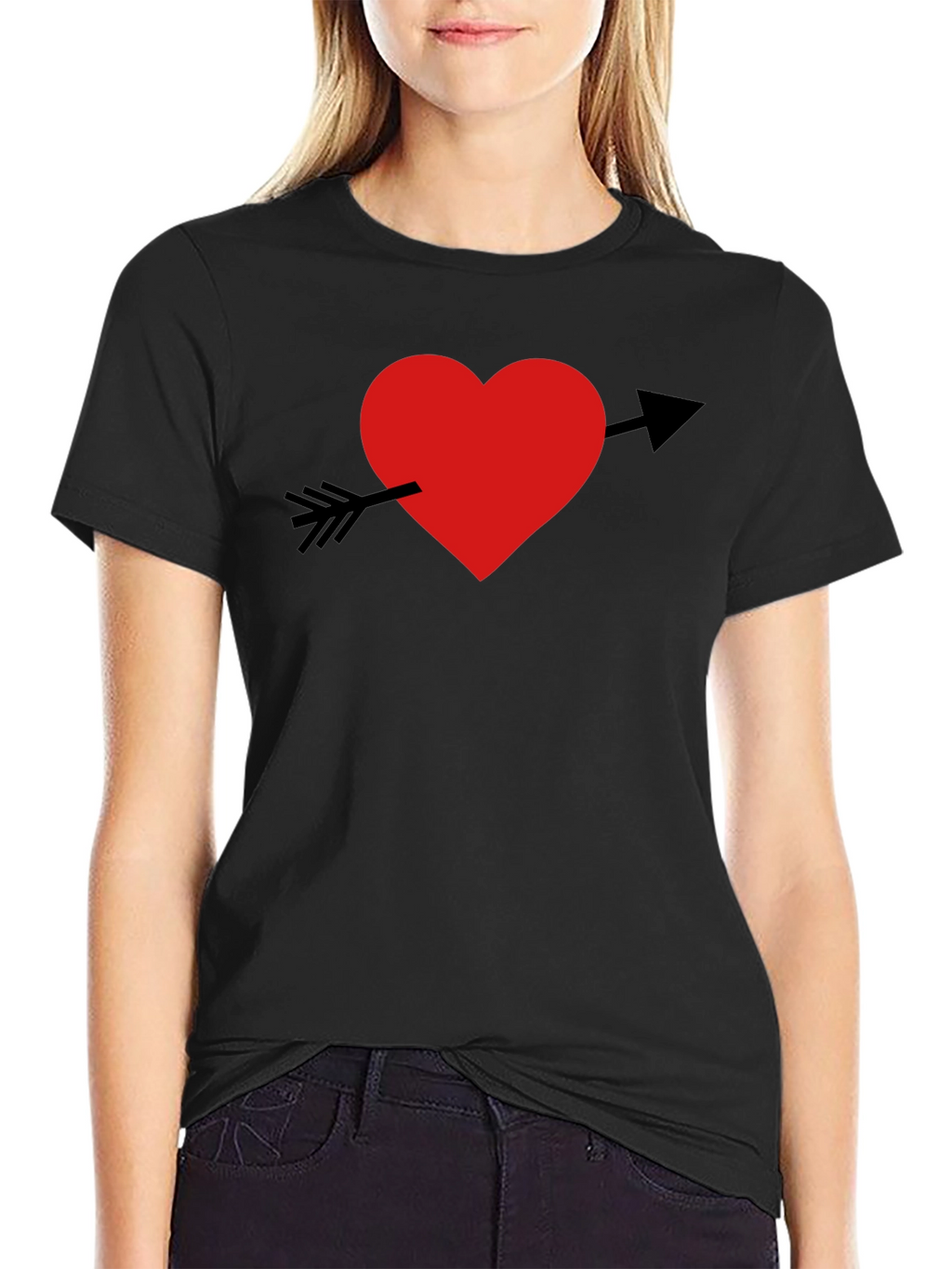 Heart Arrow Graphic Tee - Stylish & Comfortable