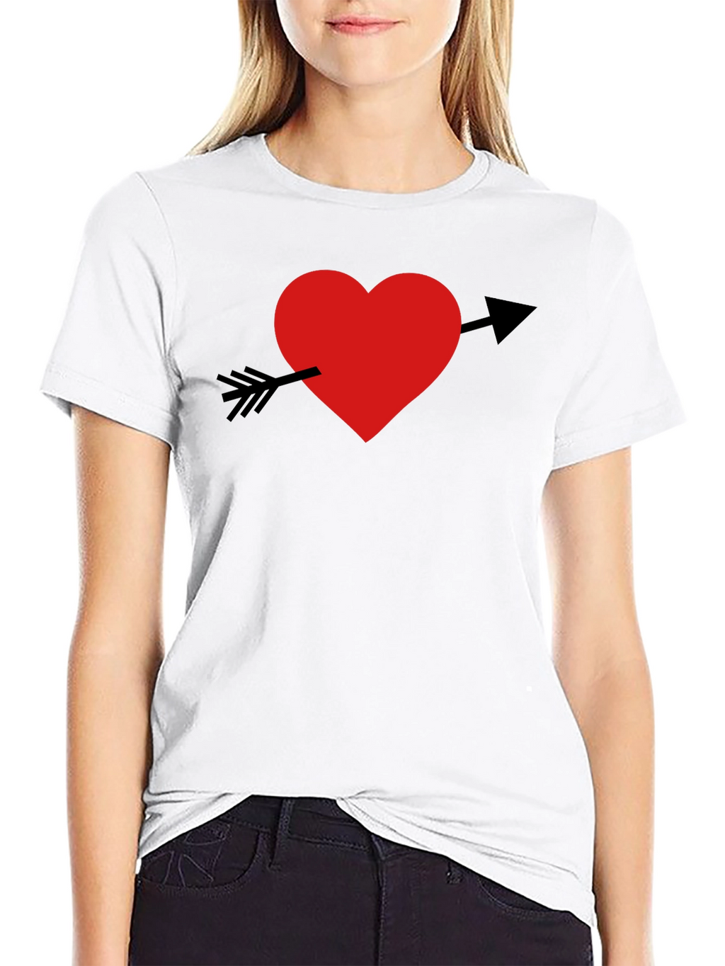 Heart Arrow Graphic Tee - Stylish & Comfortable