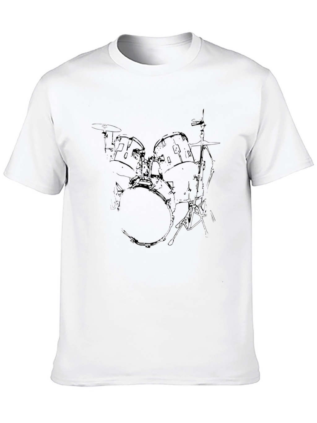 Drum Kit Graphic Black T-Shirt