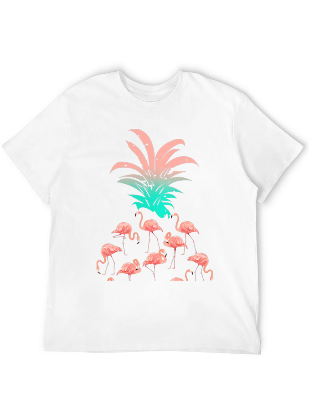 Flamingo Pineapple Graphic T-Shirt