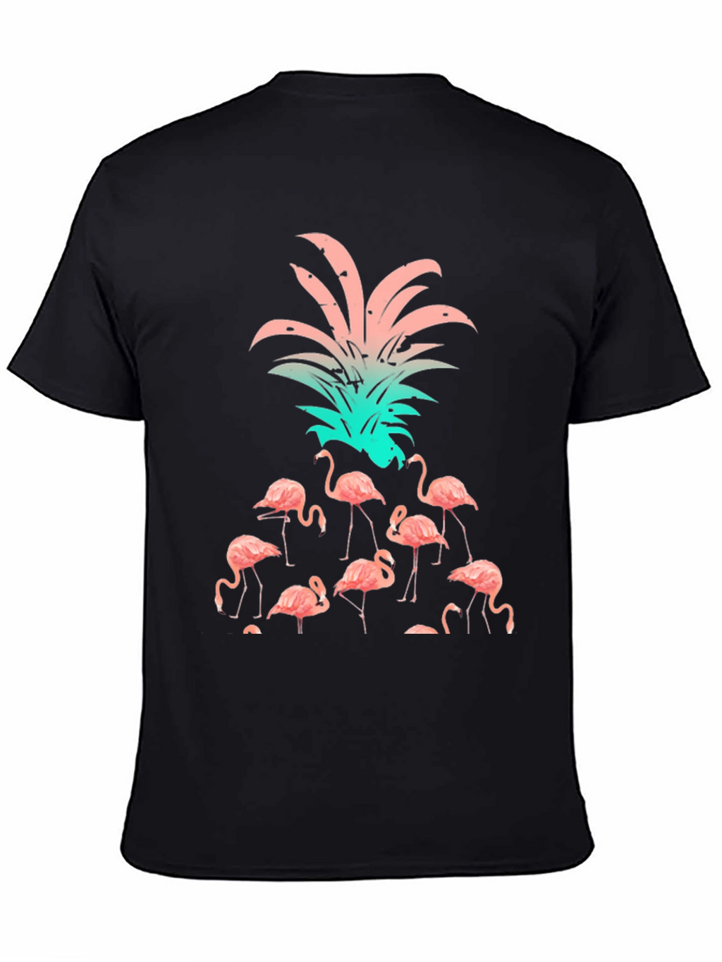 Flamingo Pineapple Graphic T-Shirt