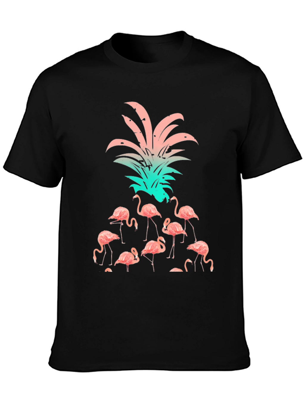 Flamingo Pineapple Graphic T-Shirt
