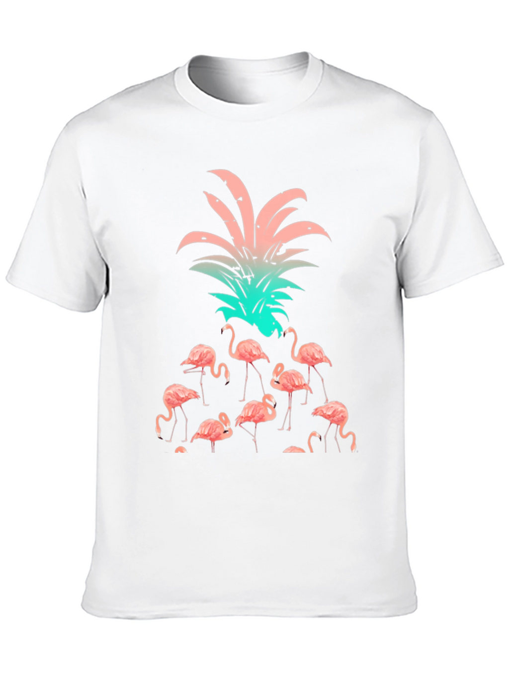 Flamingo Pineapple Graphic T-Shirt