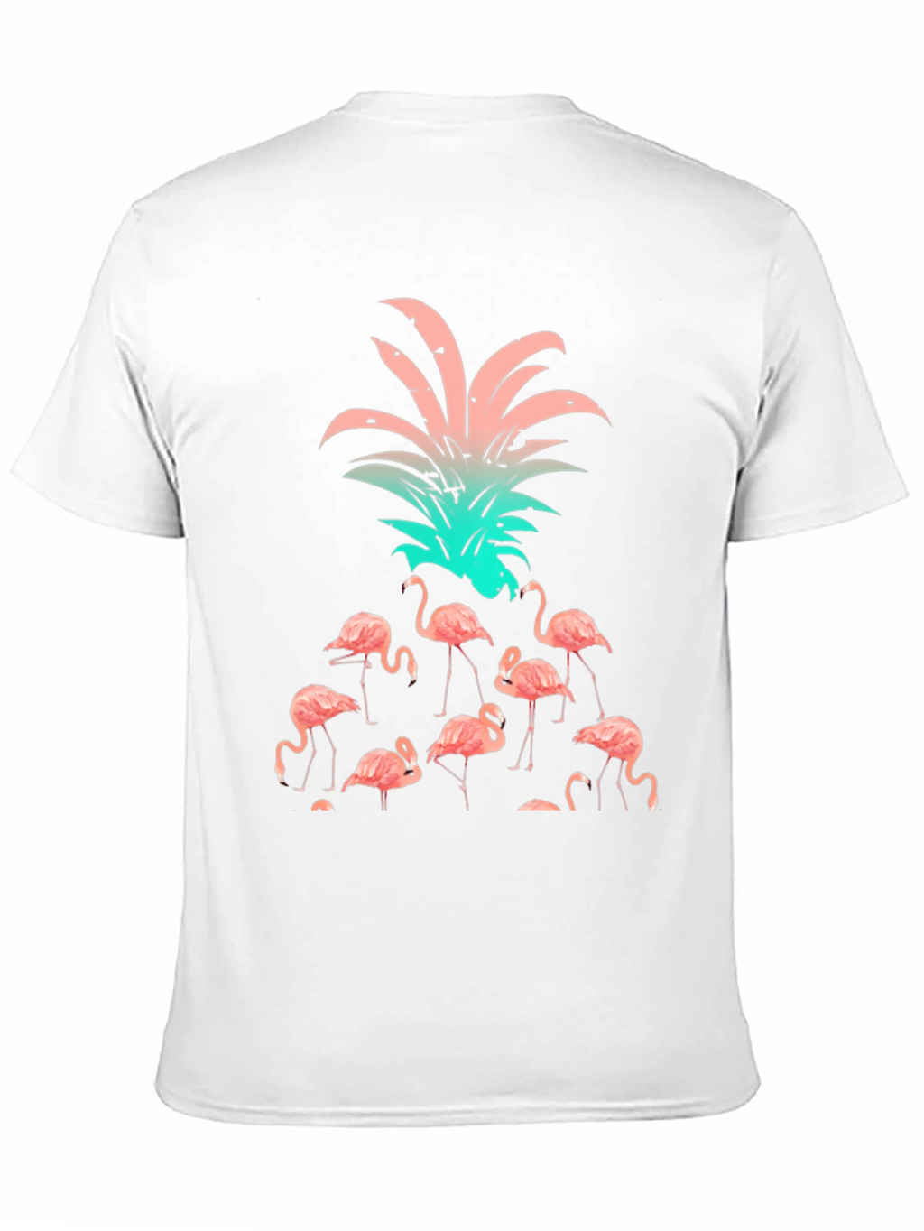 Flamingo Pineapple Graphic T-Shirt