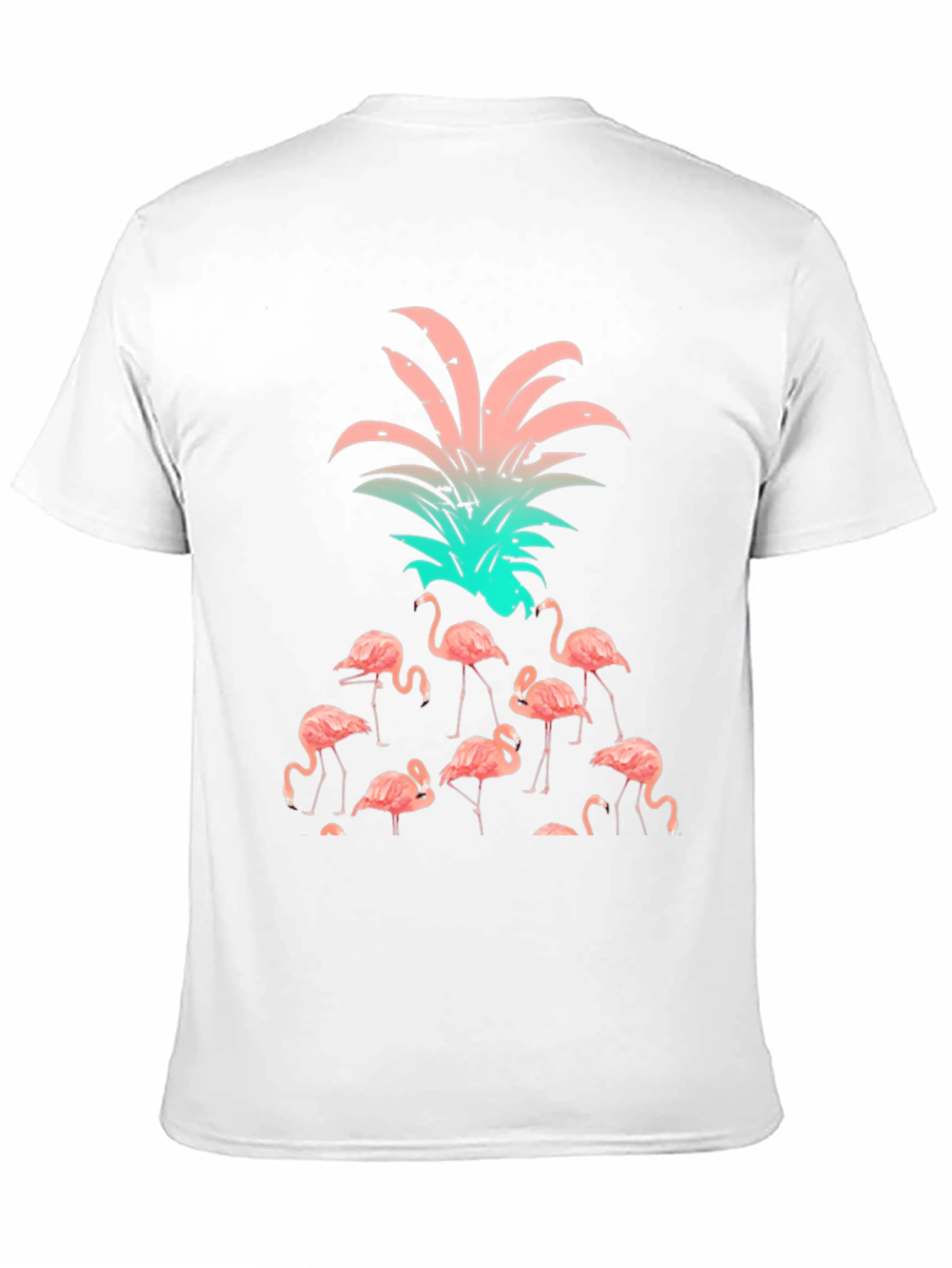 Flamingo Pineapple Graphic T-Shirt