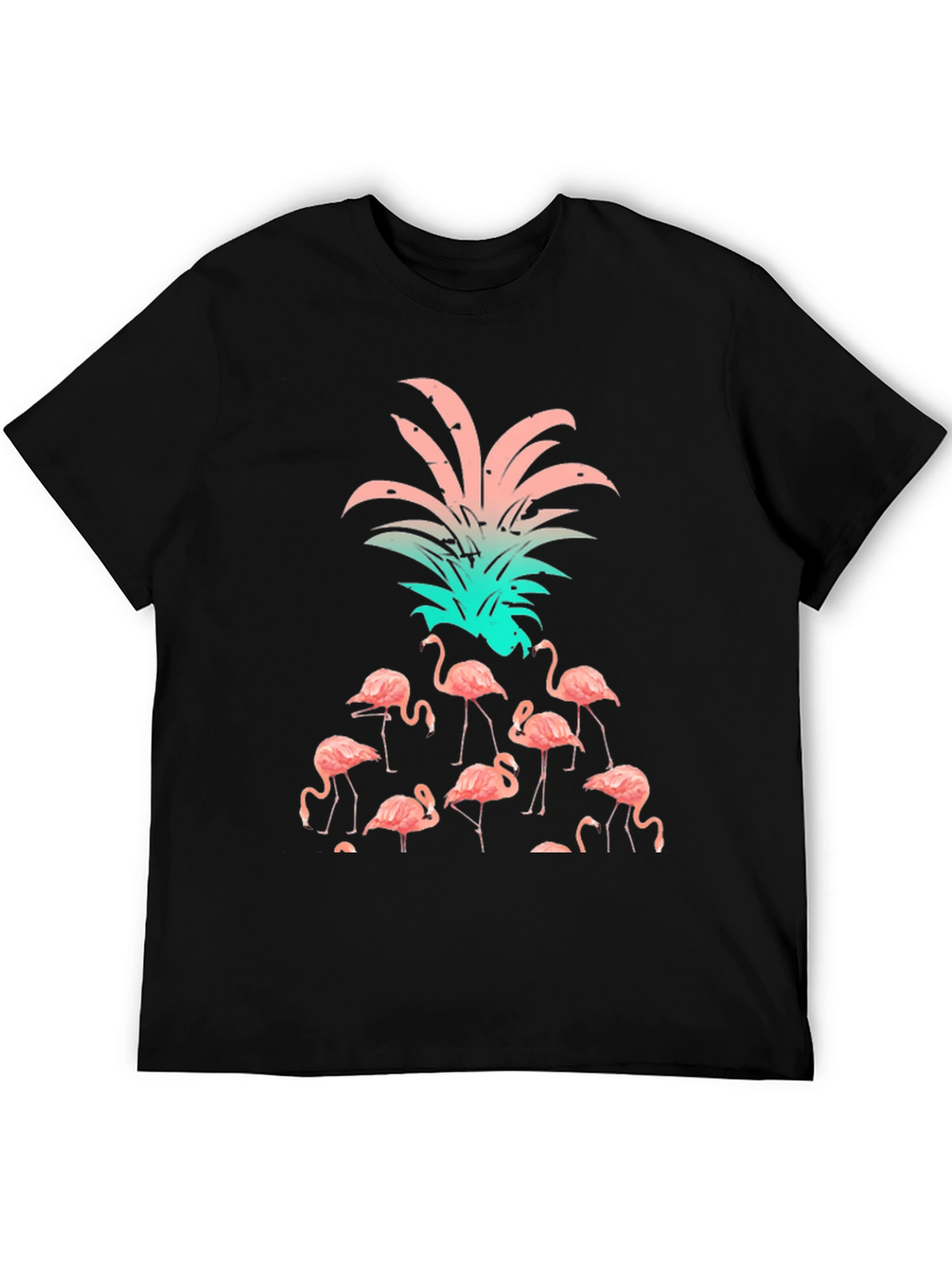 Flamingo Pineapple Graphic T-Shirt