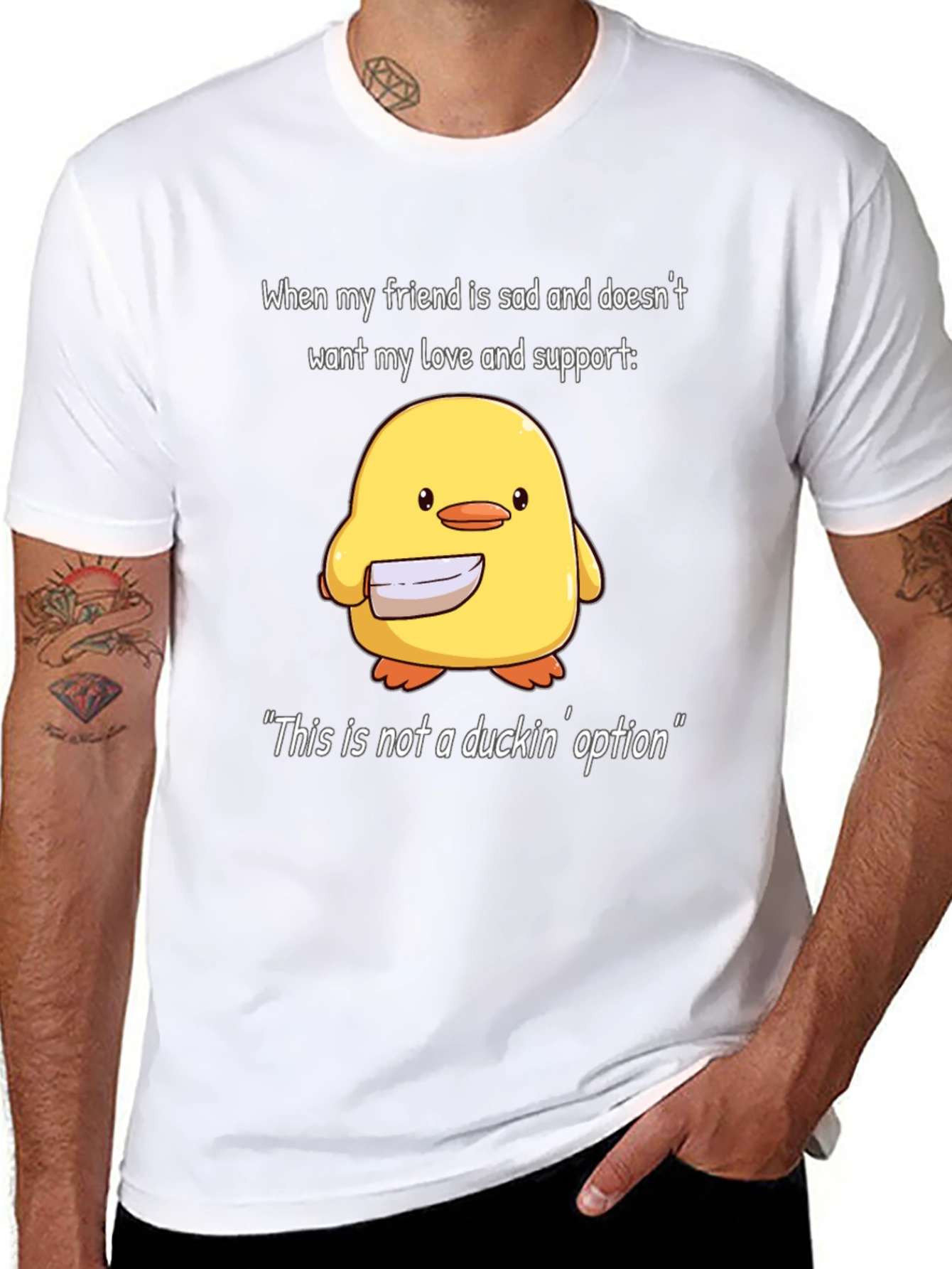 Funny Duck T-Shirt - This is Not a Duckin Option