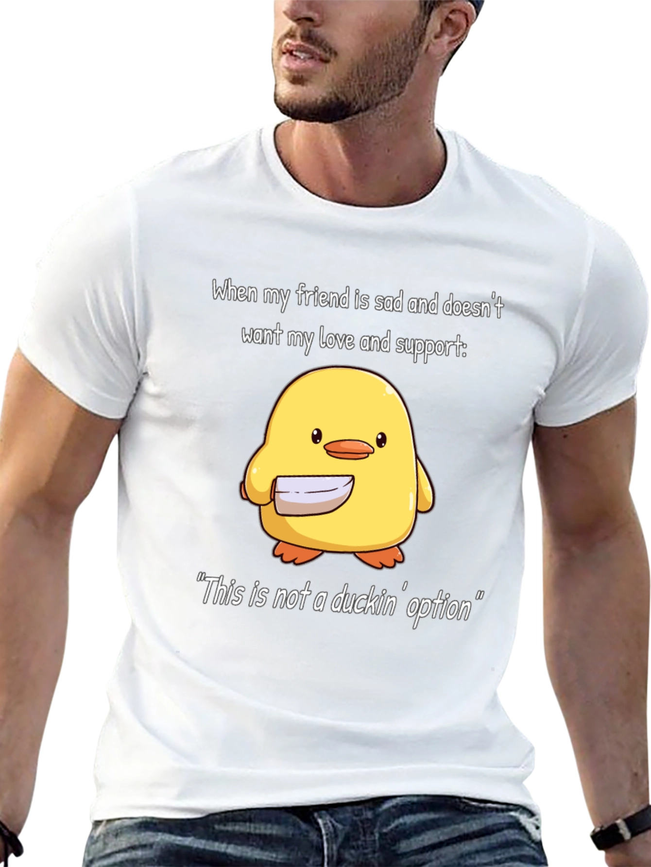 Funny Duck T-Shirt - This is Not a Duckin Option