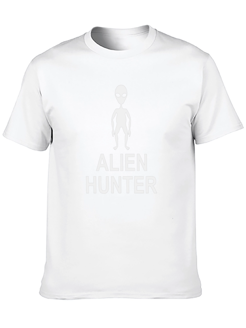 Alien Hunter Graphic Print T-Shirt - Black