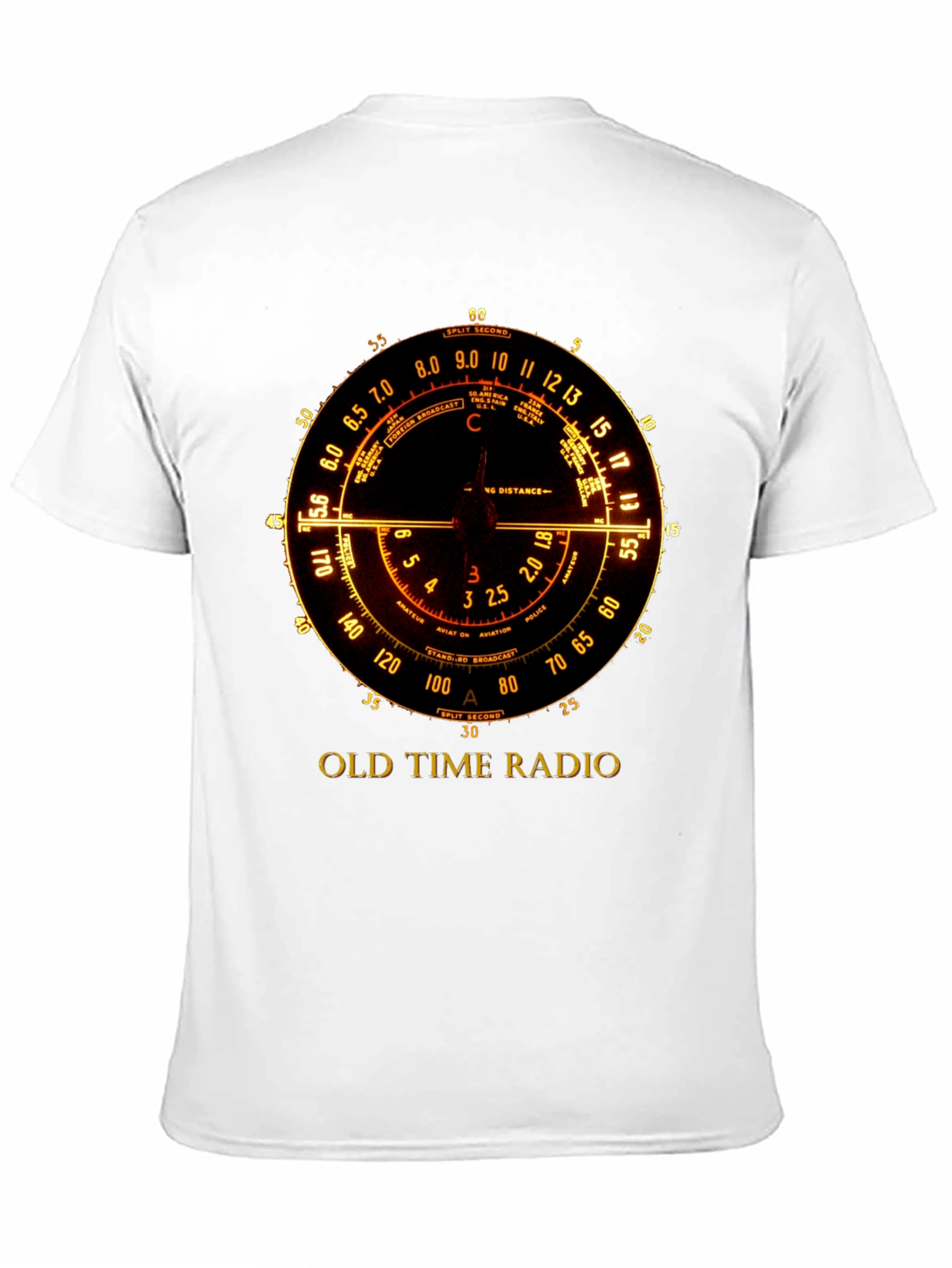 Vintage Radio Dial T-Shirt - Retro Broadcast Design