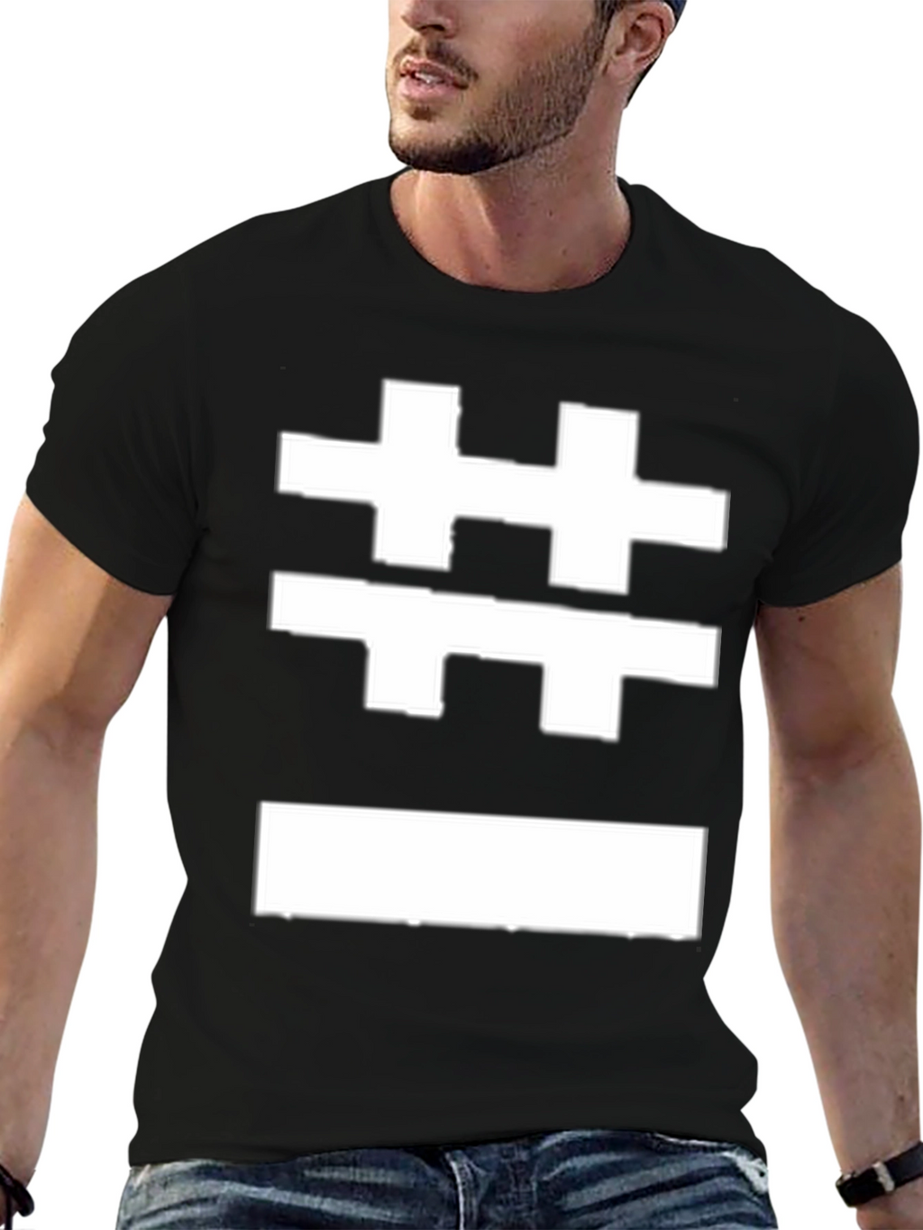 Graphic Print Black T-Shirt