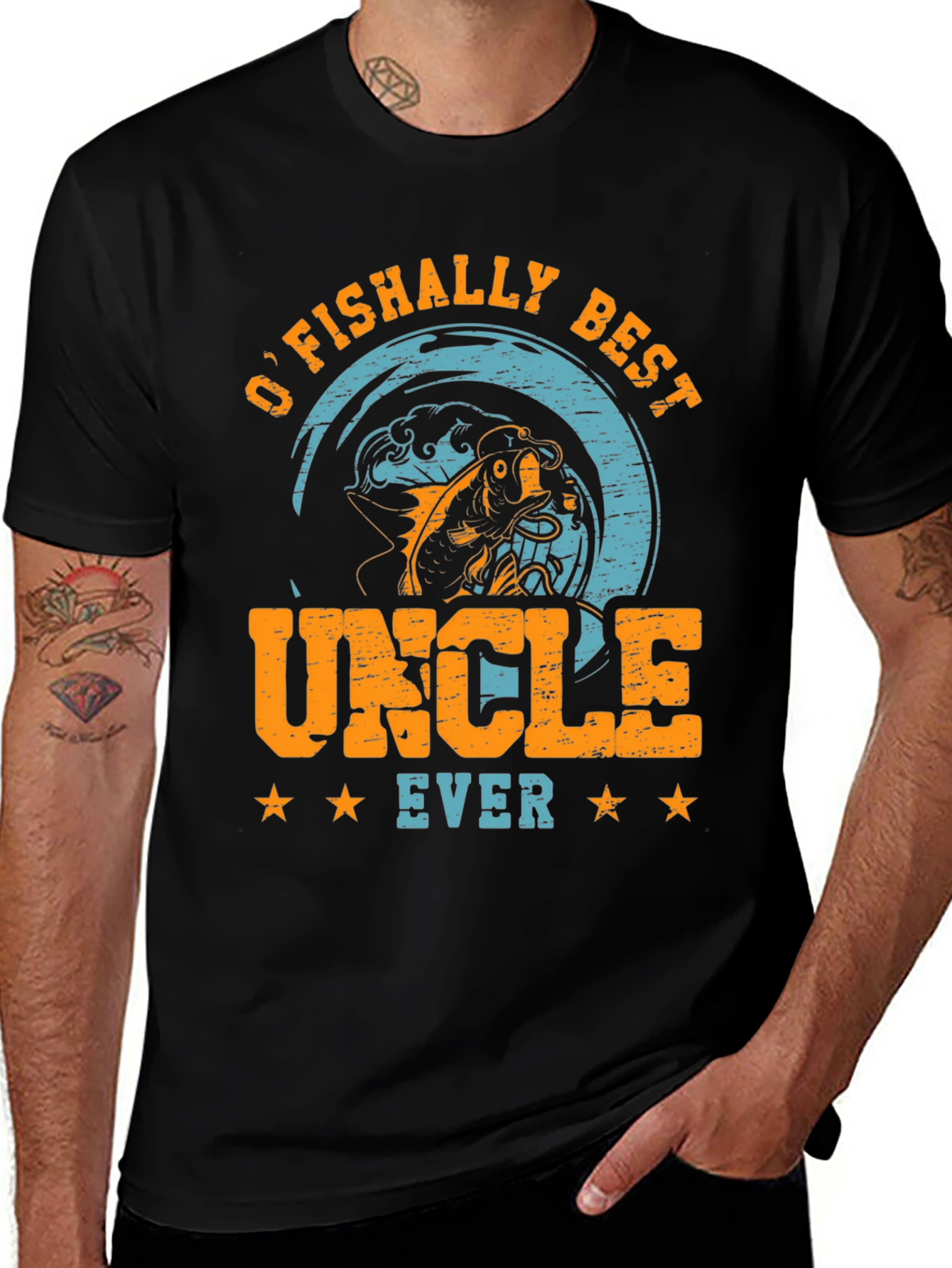 OFishally Best Uncle Ever Graphic T-Shirt