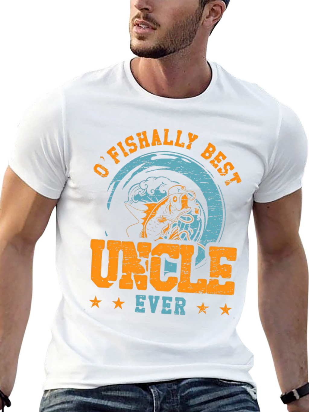 OFishally Best Uncle Ever Graphic T-Shirt