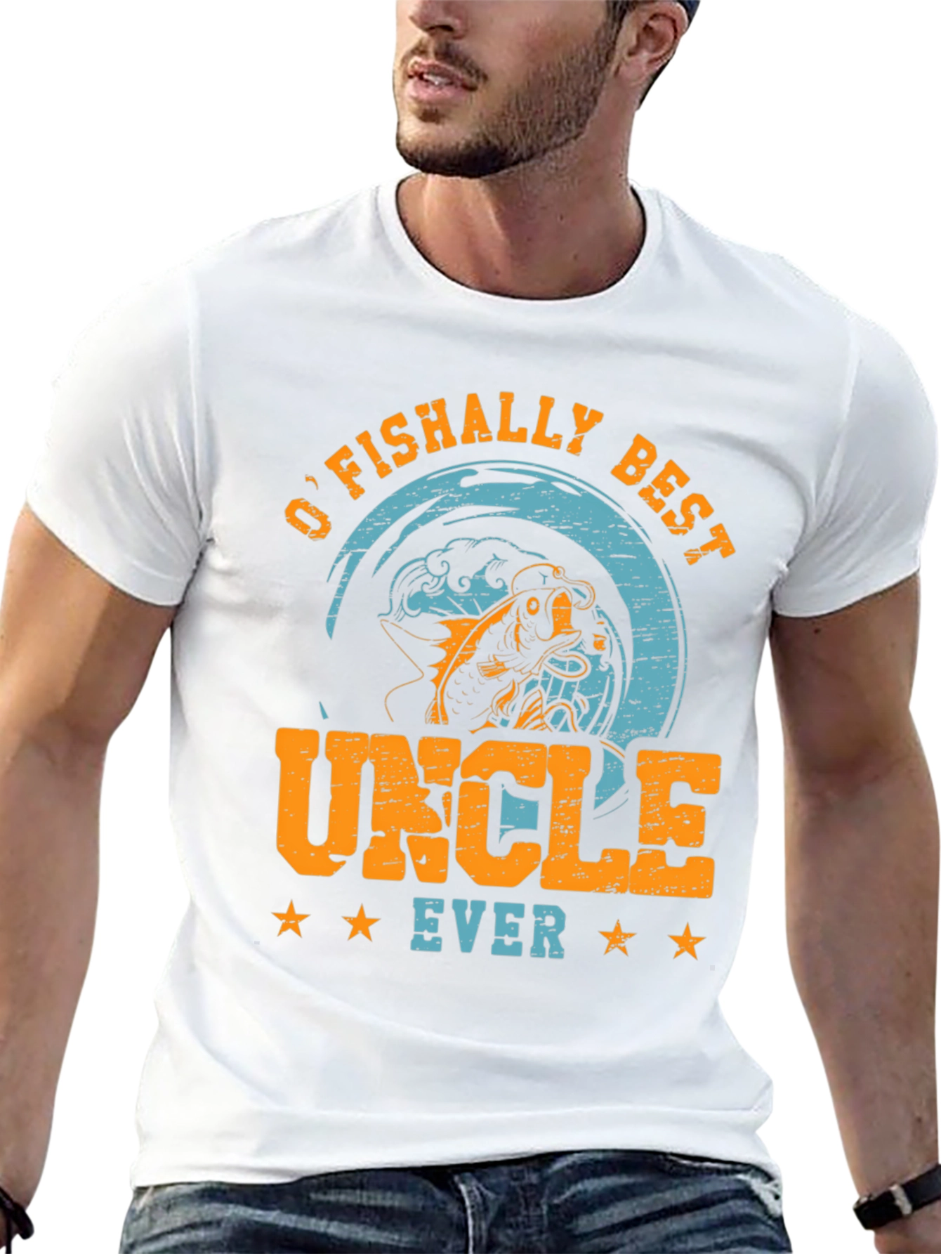 OFishally Best Uncle Ever Graphic T-Shirt
