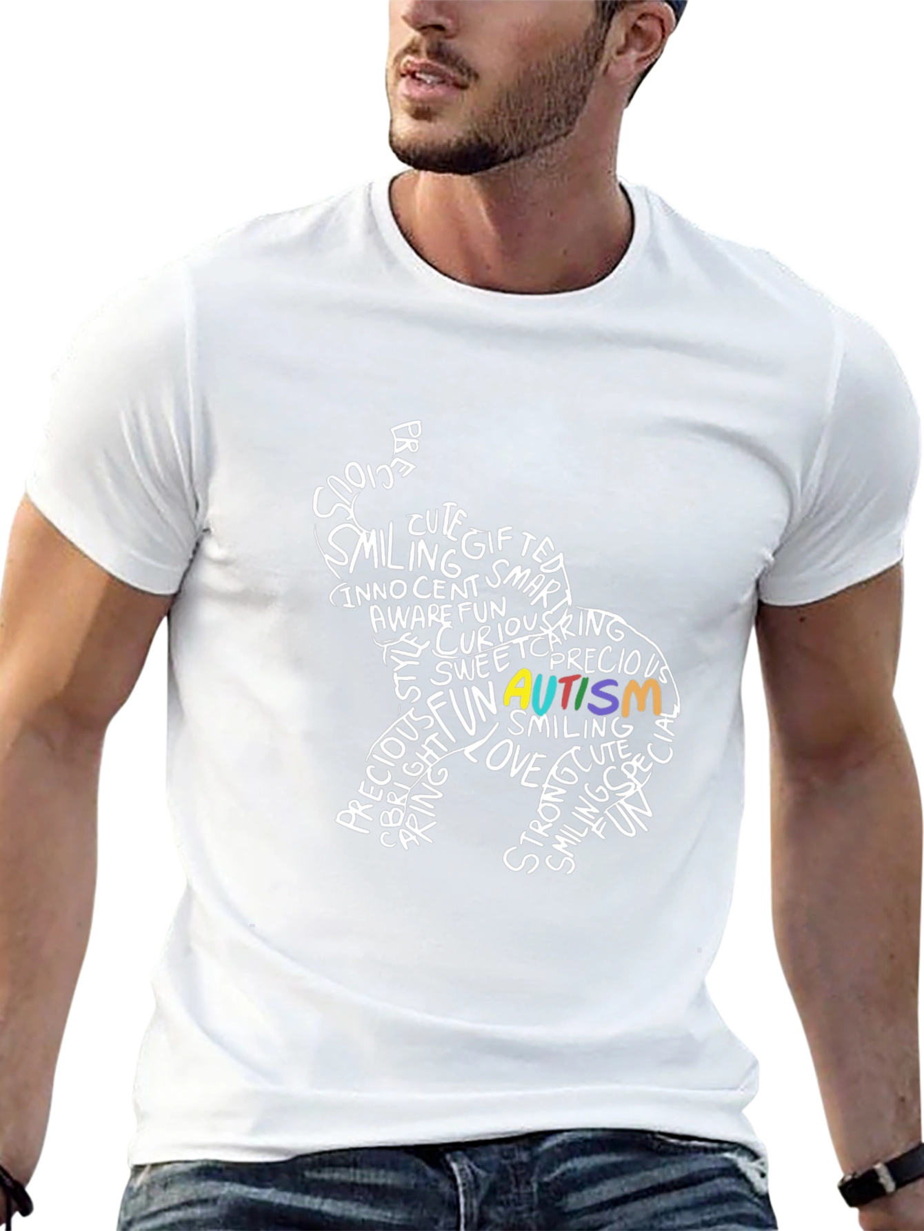 Autism Awareness Elephant Graphic Tee