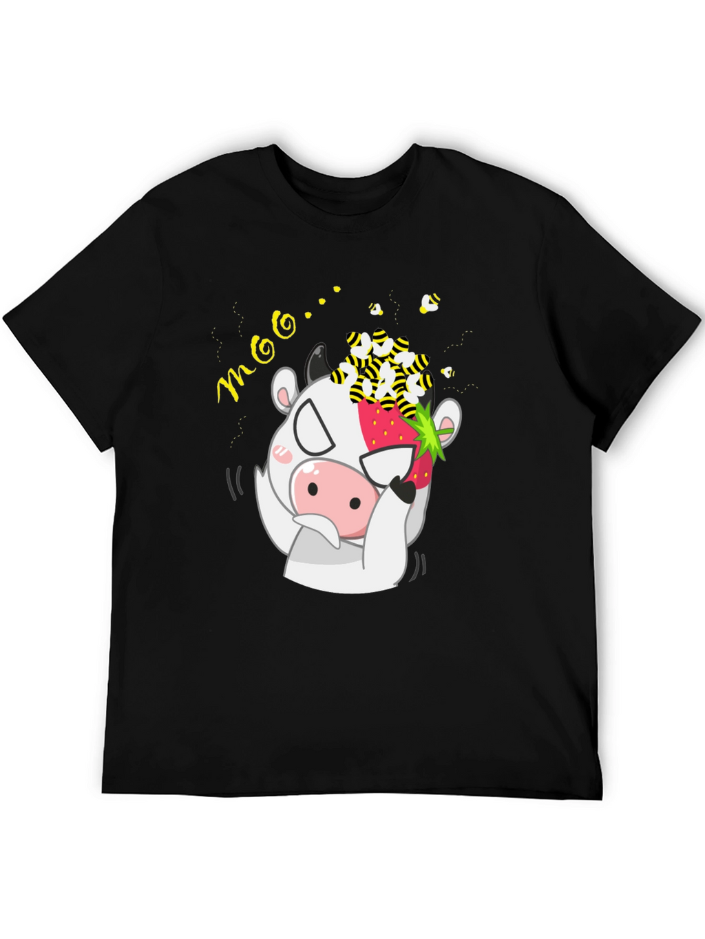 Moo-dy Cow & Bees Graphic Tee